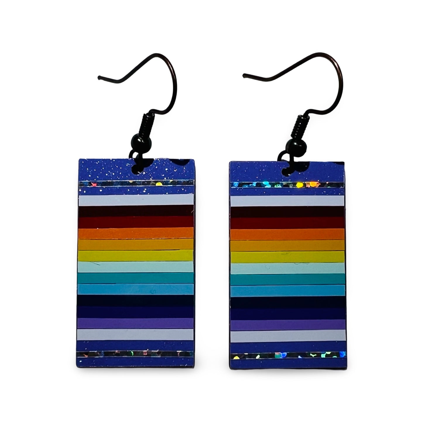 WW Rectangle Vinyl Earrings