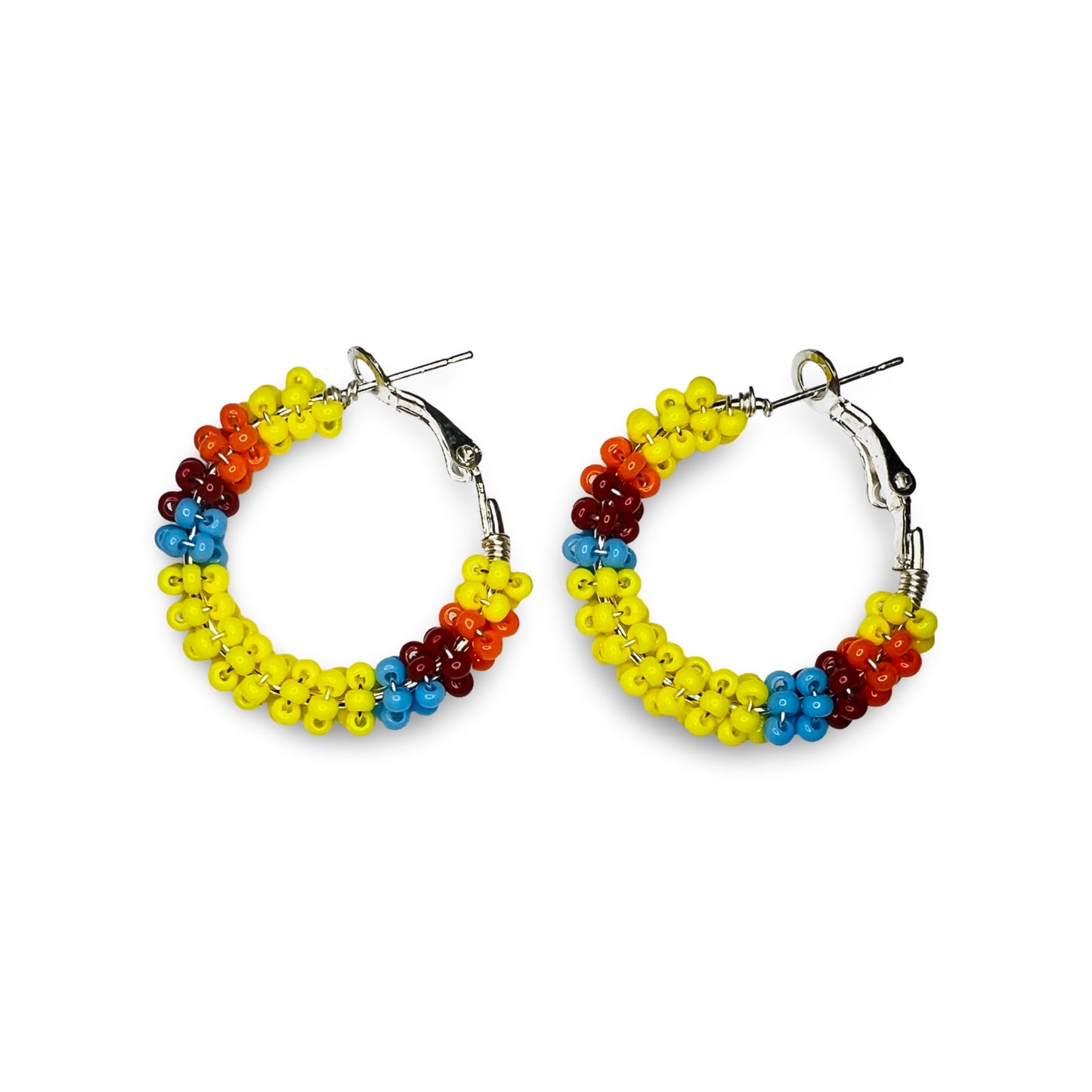 WWBR Mini Beaded Hoops