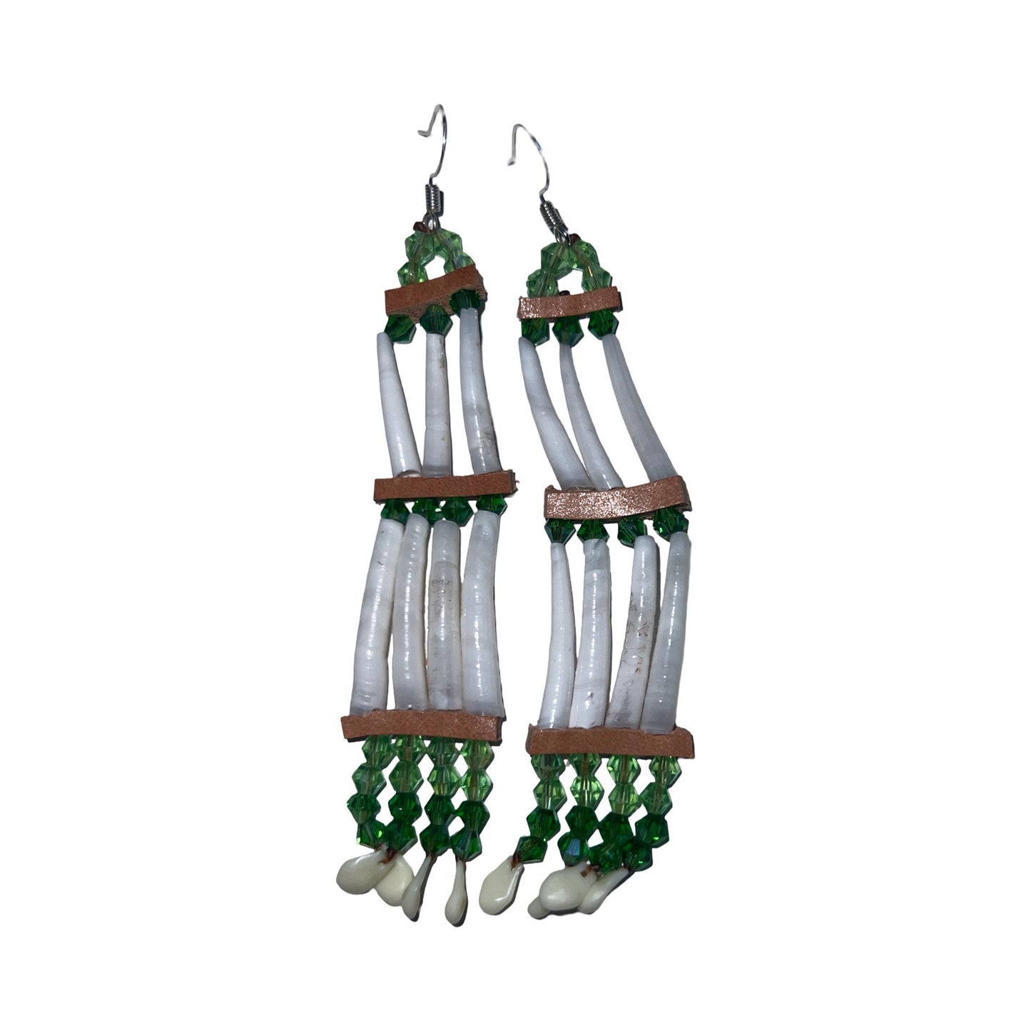 MH 2 Tier Dentalium Earrings