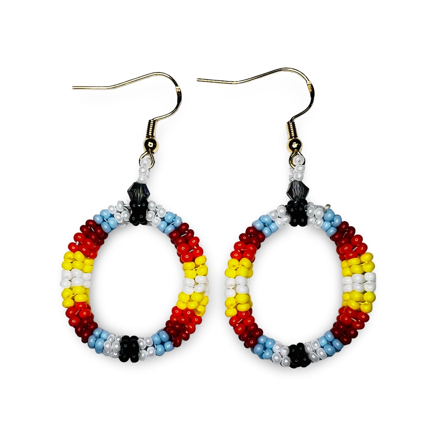 LZ Beaded Circle Earrings