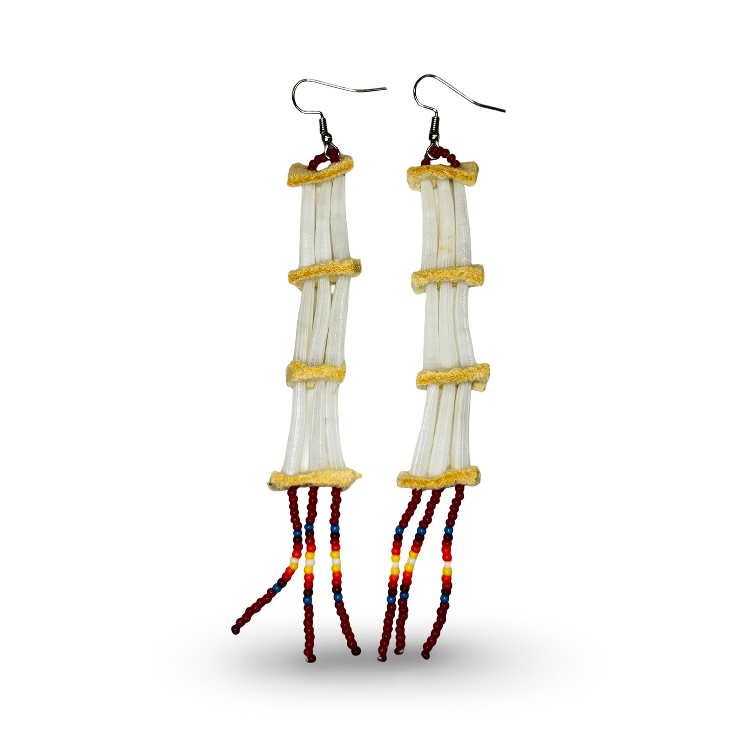 SHMH Dentalium & Bead Earrings