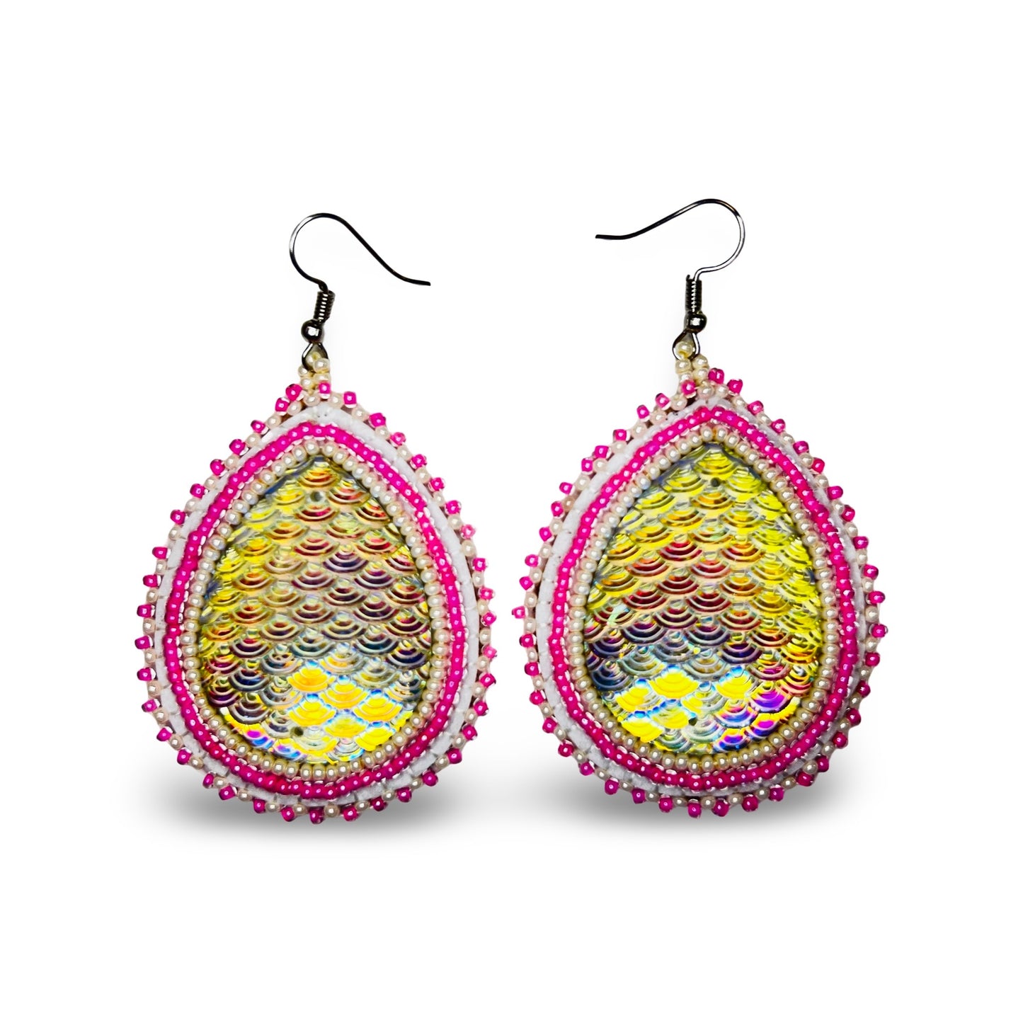 JO Beaded Cab Earrings