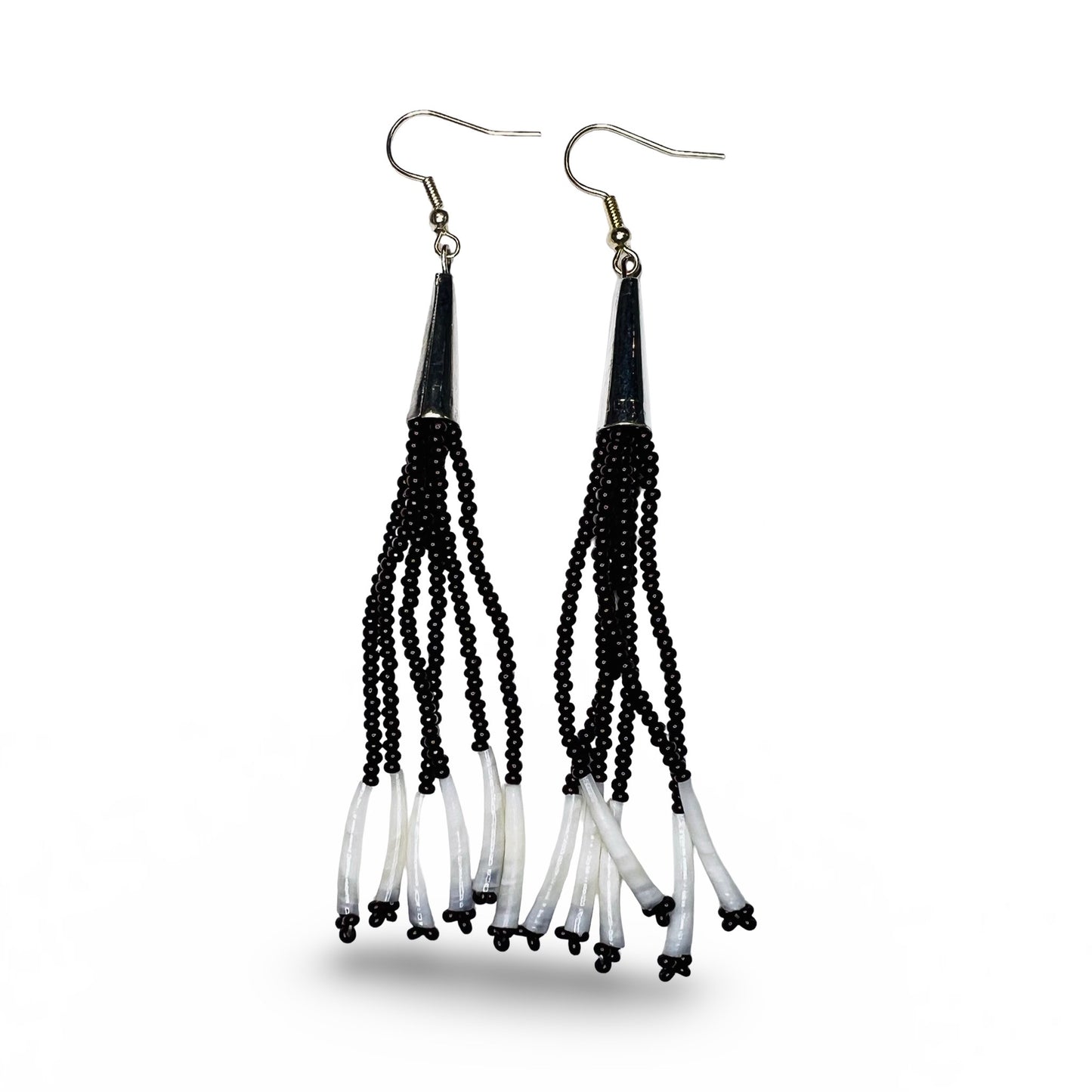 SHMH Bead & Dentalium Earrings