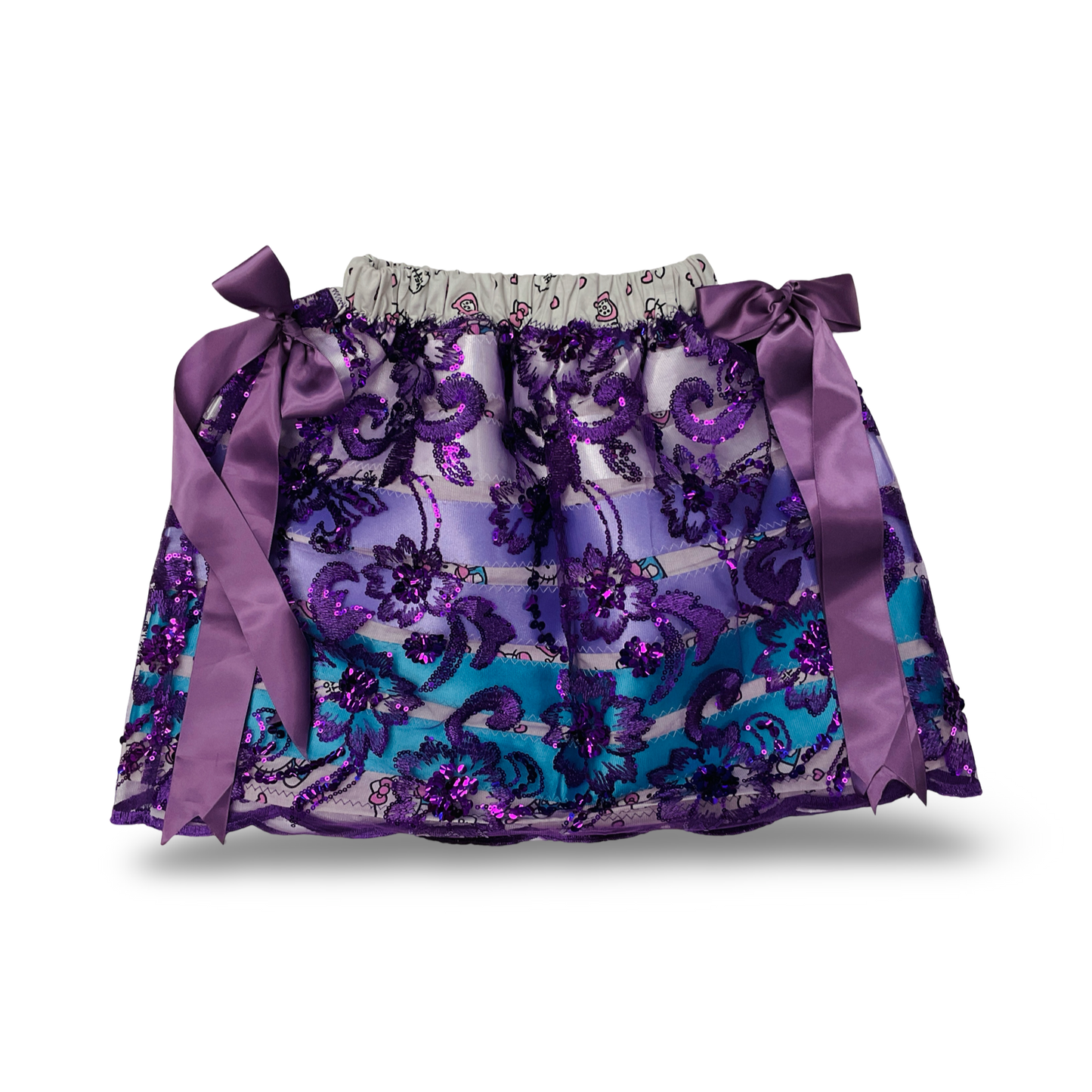 WL 4T Purple Ribbon Skirt w/ Overlay