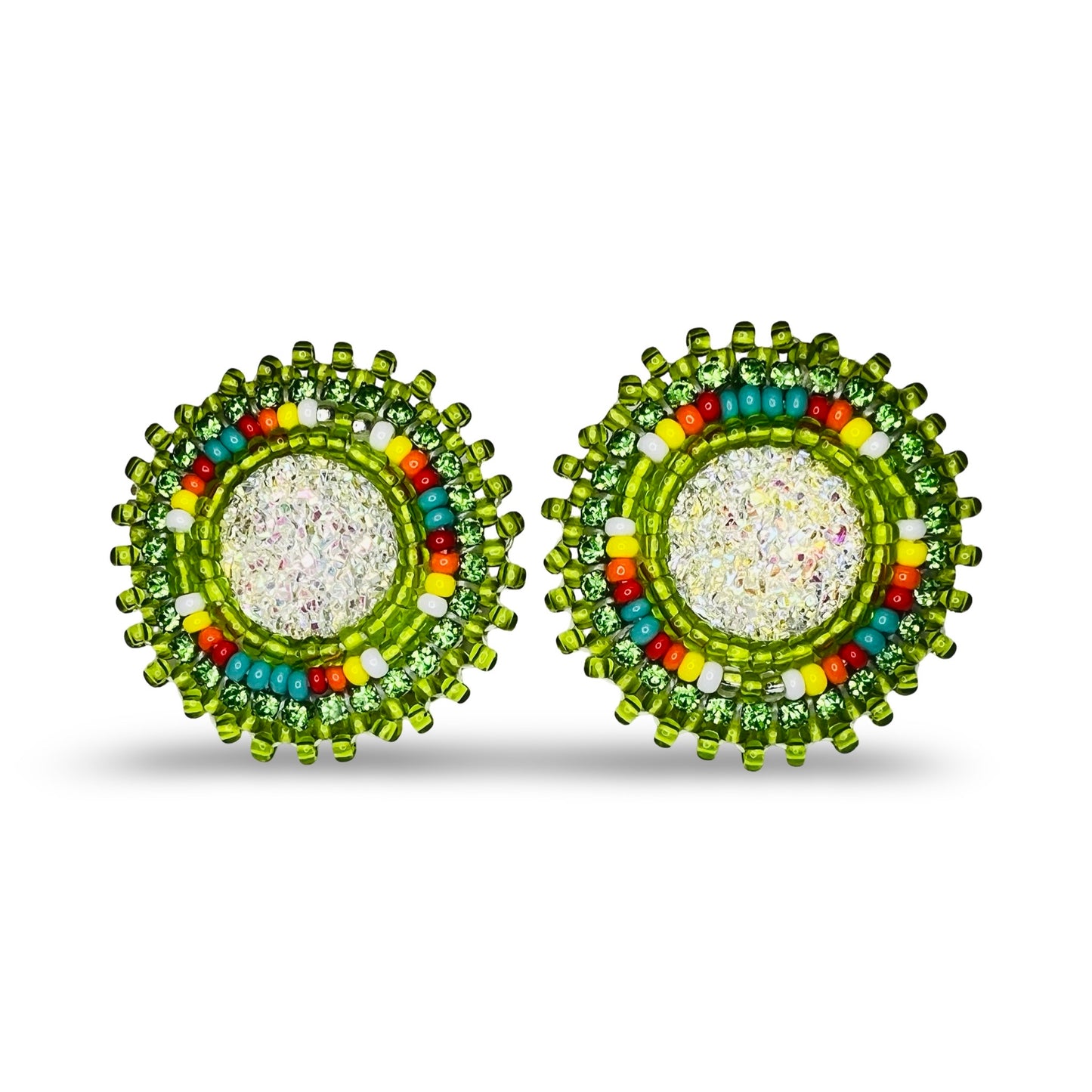 JR Mini Beaded Cab Earrings