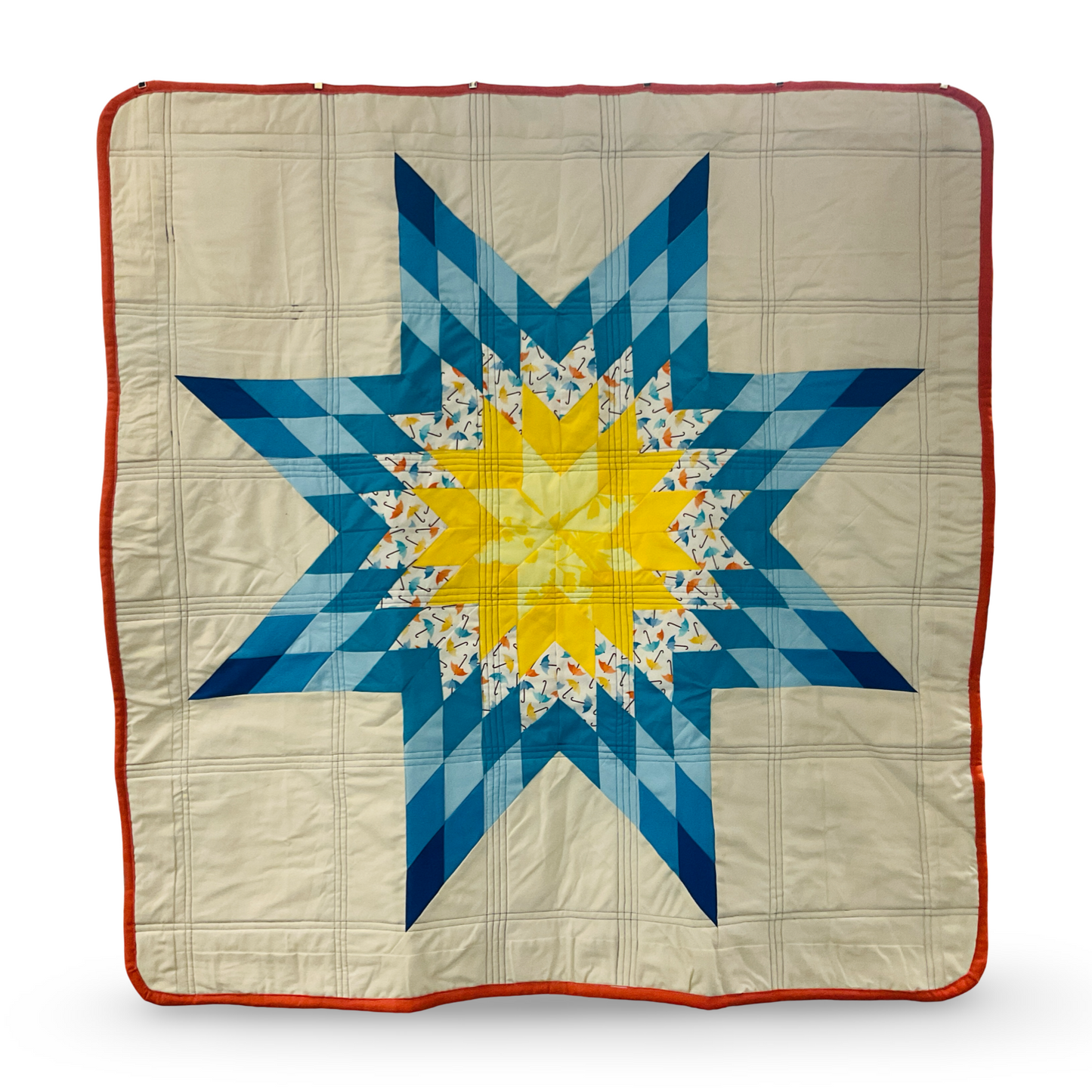 CR Blue/Yellow Baby Star Quilt