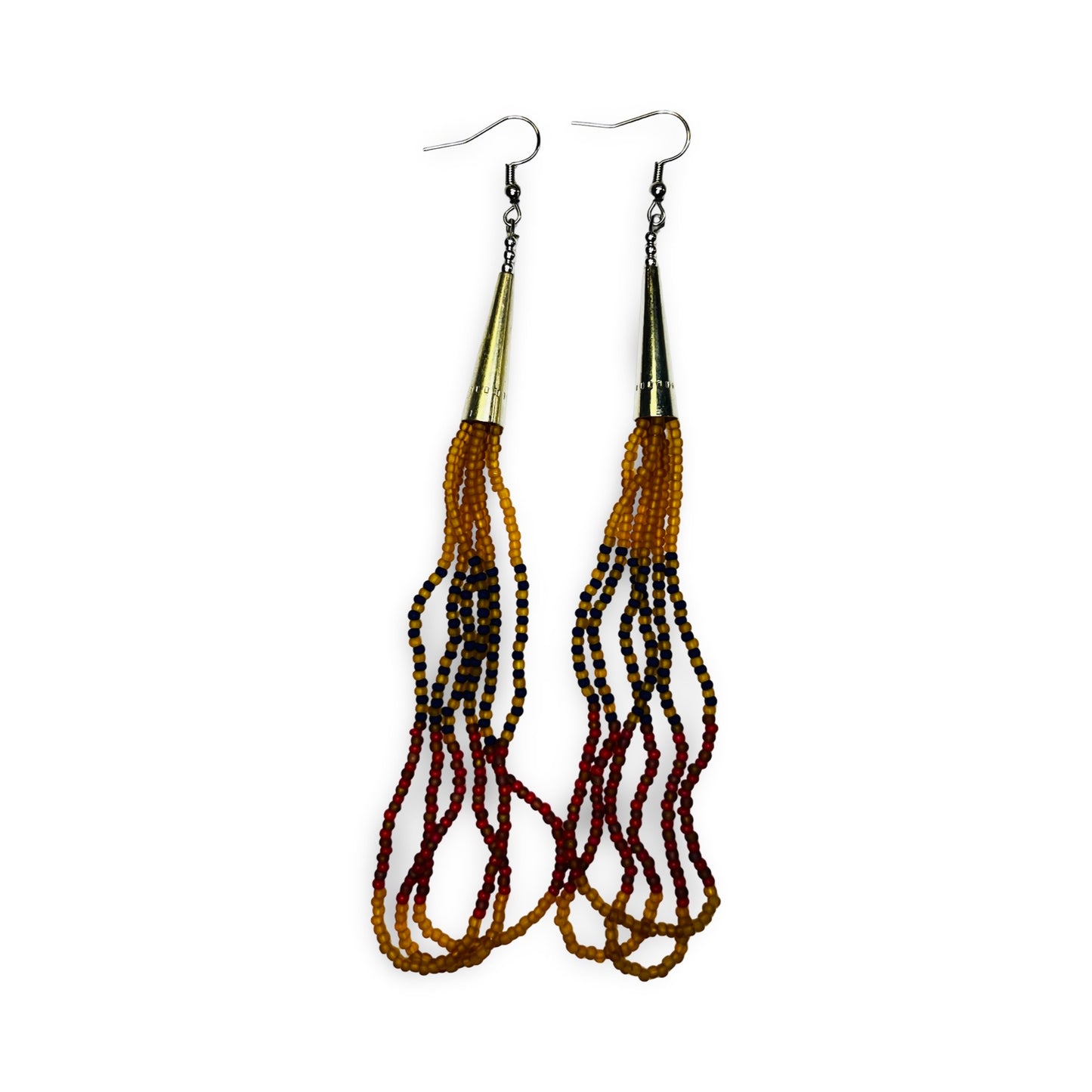 SBR Beaded Cone Earrings