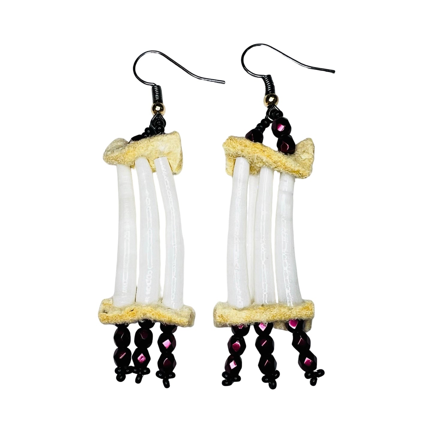 SHMH 1-Tier Dentalium Earrings