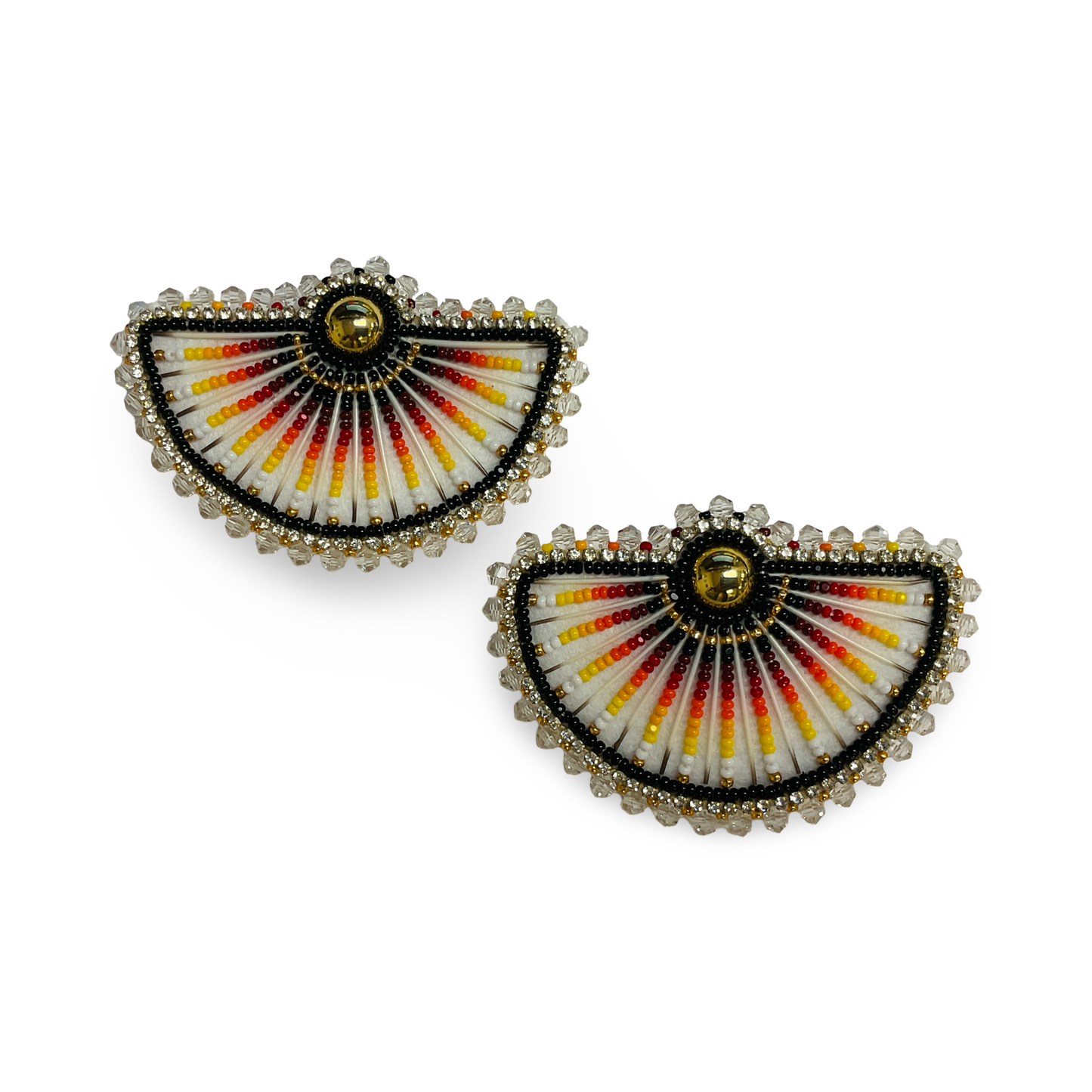 BBB Black Bead & Quill Earrings