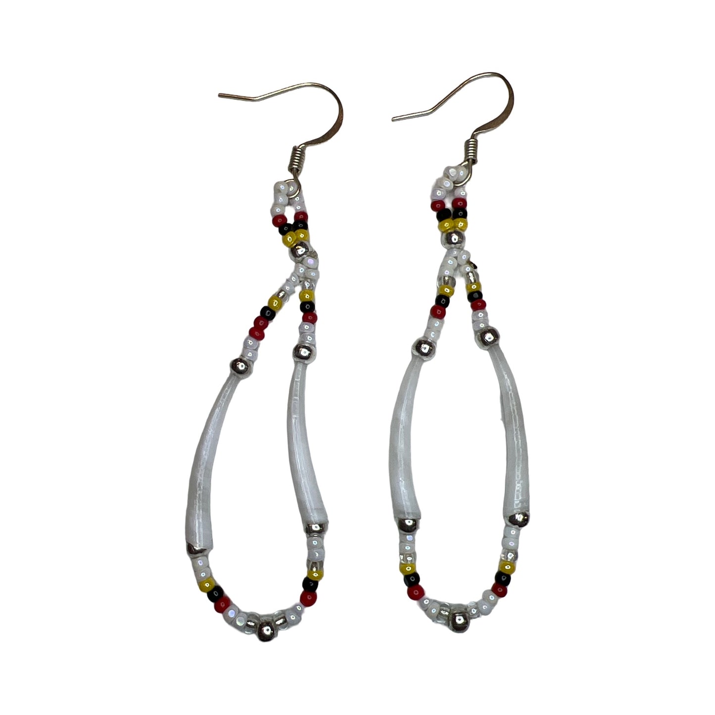 WR Bead & Dentalium Earrings