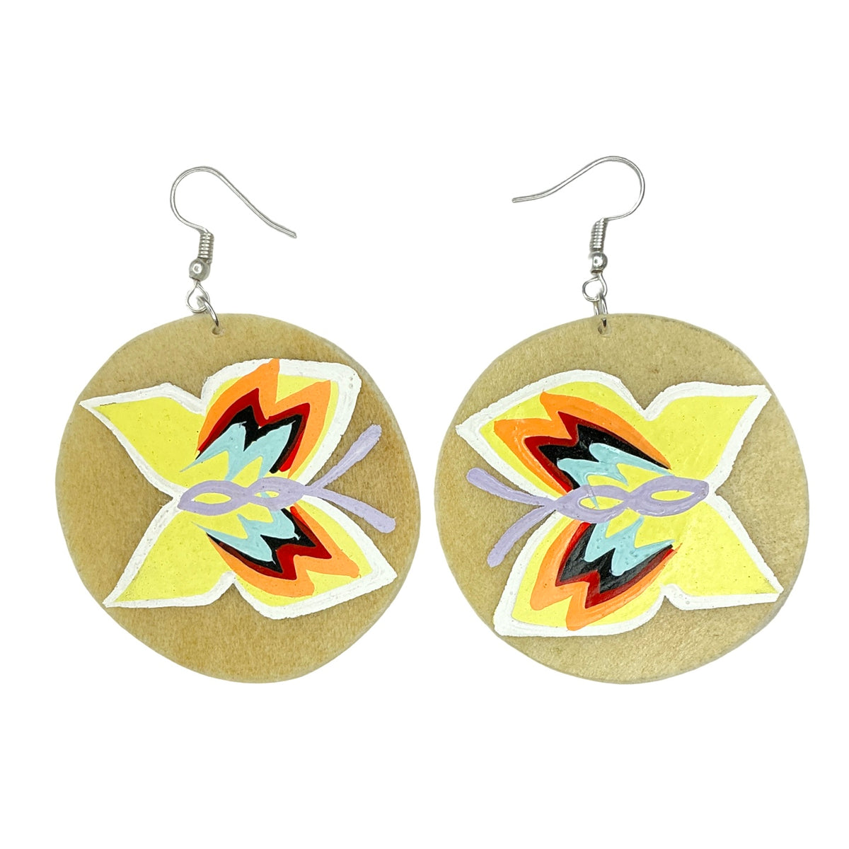 STB Butterfly Parfleche Earrings