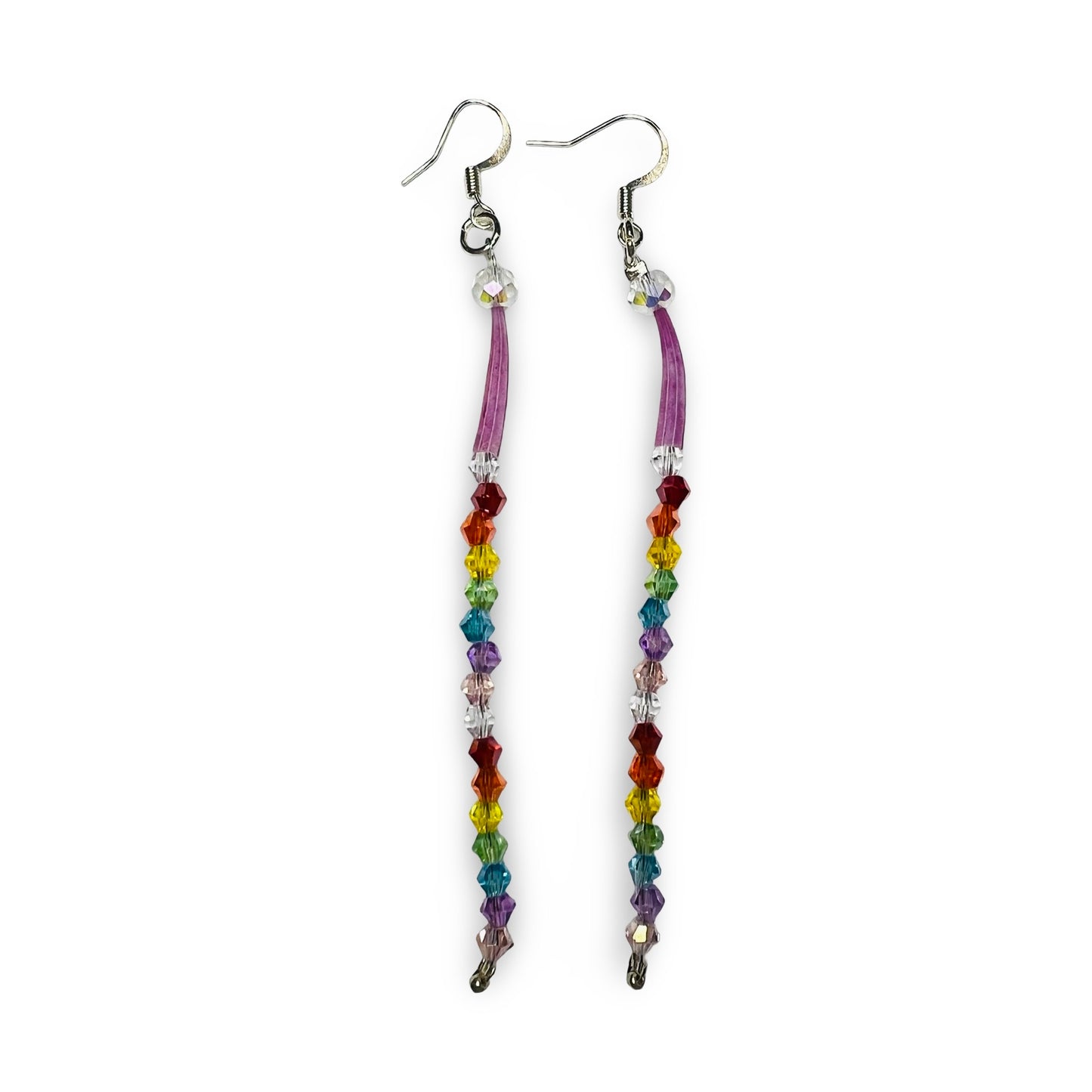 MH Dyed Dentalium w/ Drop Earrings