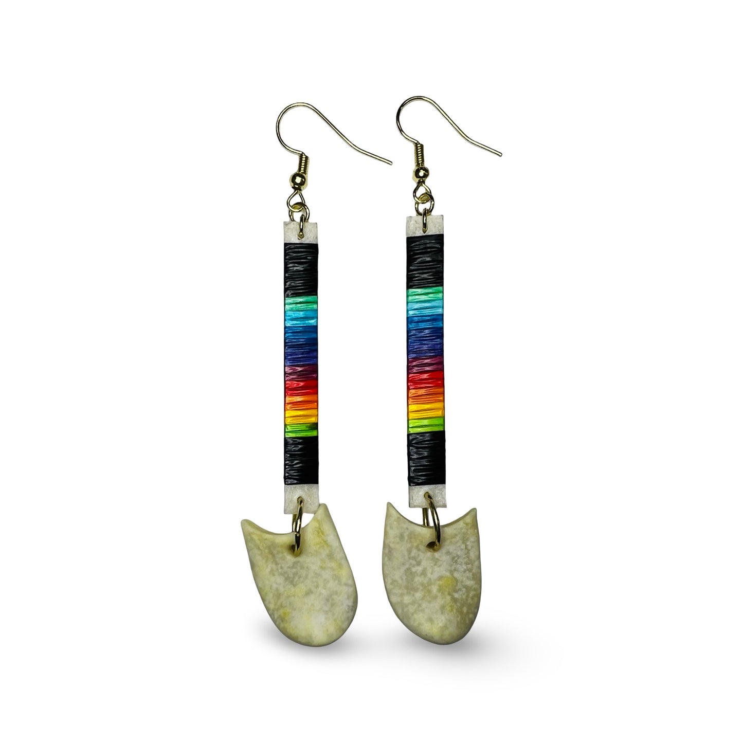 JRC Quill Slat Earring w/ Elk Tooth
