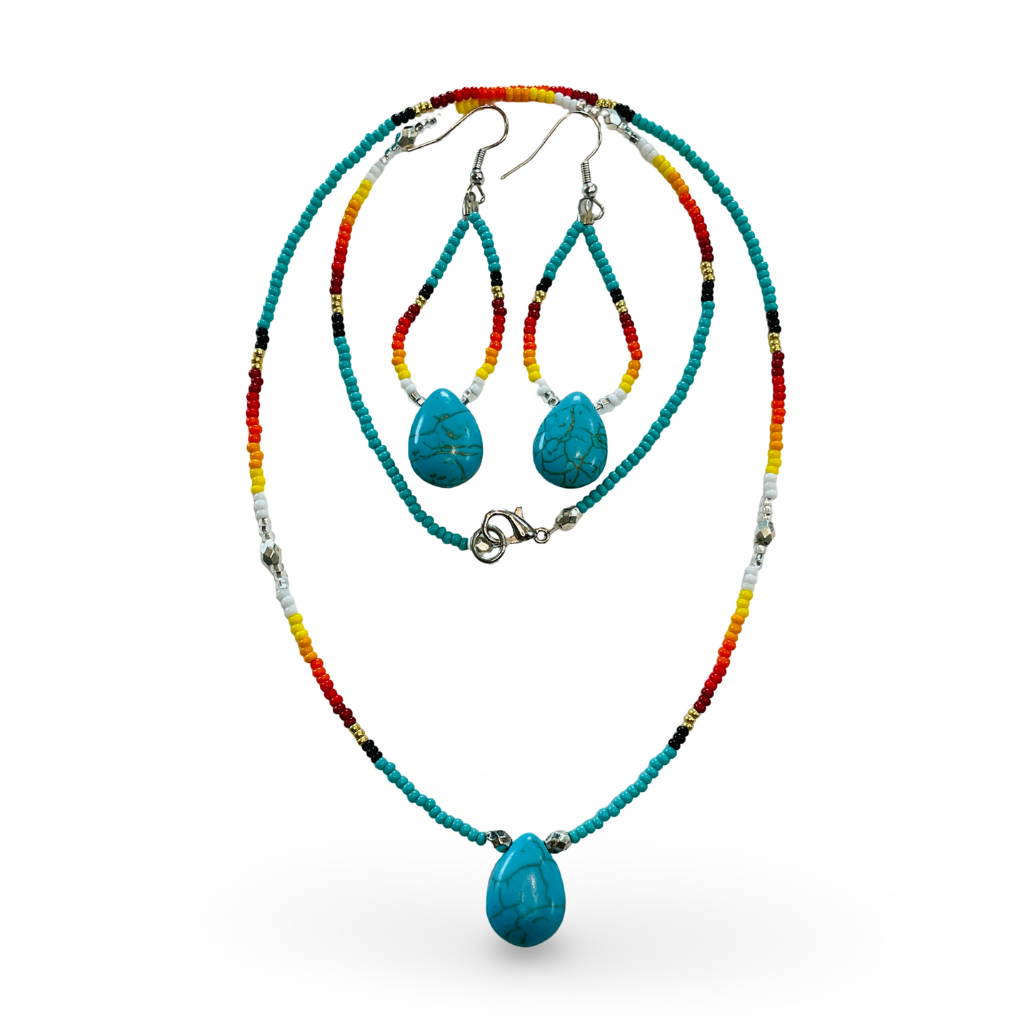 RBE Beaded Earring/Necklace Set