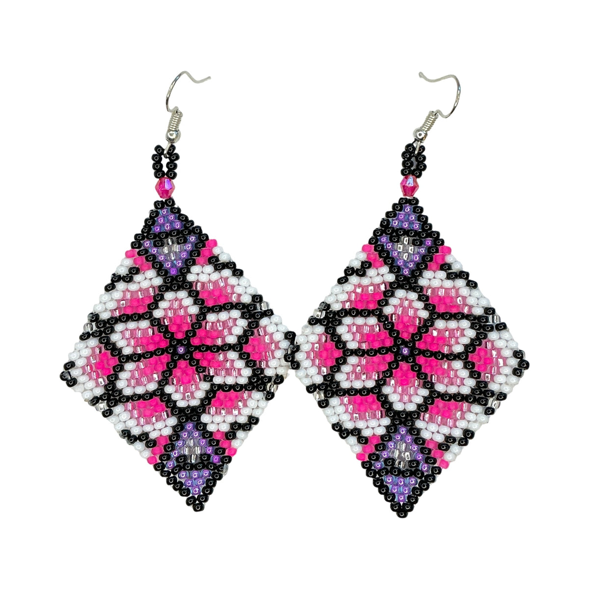 LZ Peyote Stitch Floral Earrings