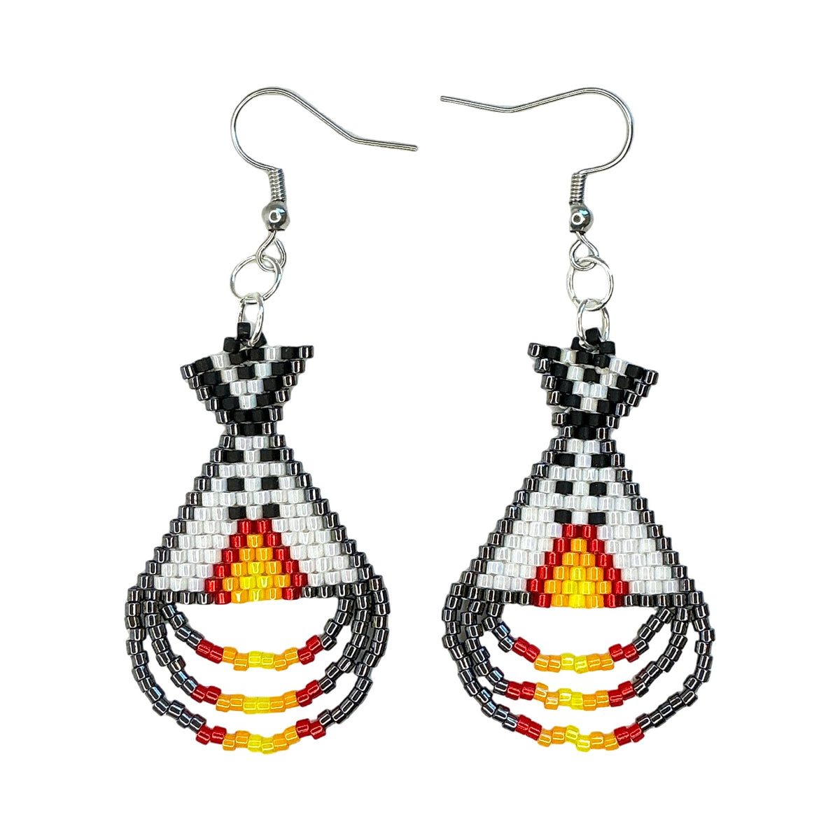 MirRC Beaded Tipi Earrings