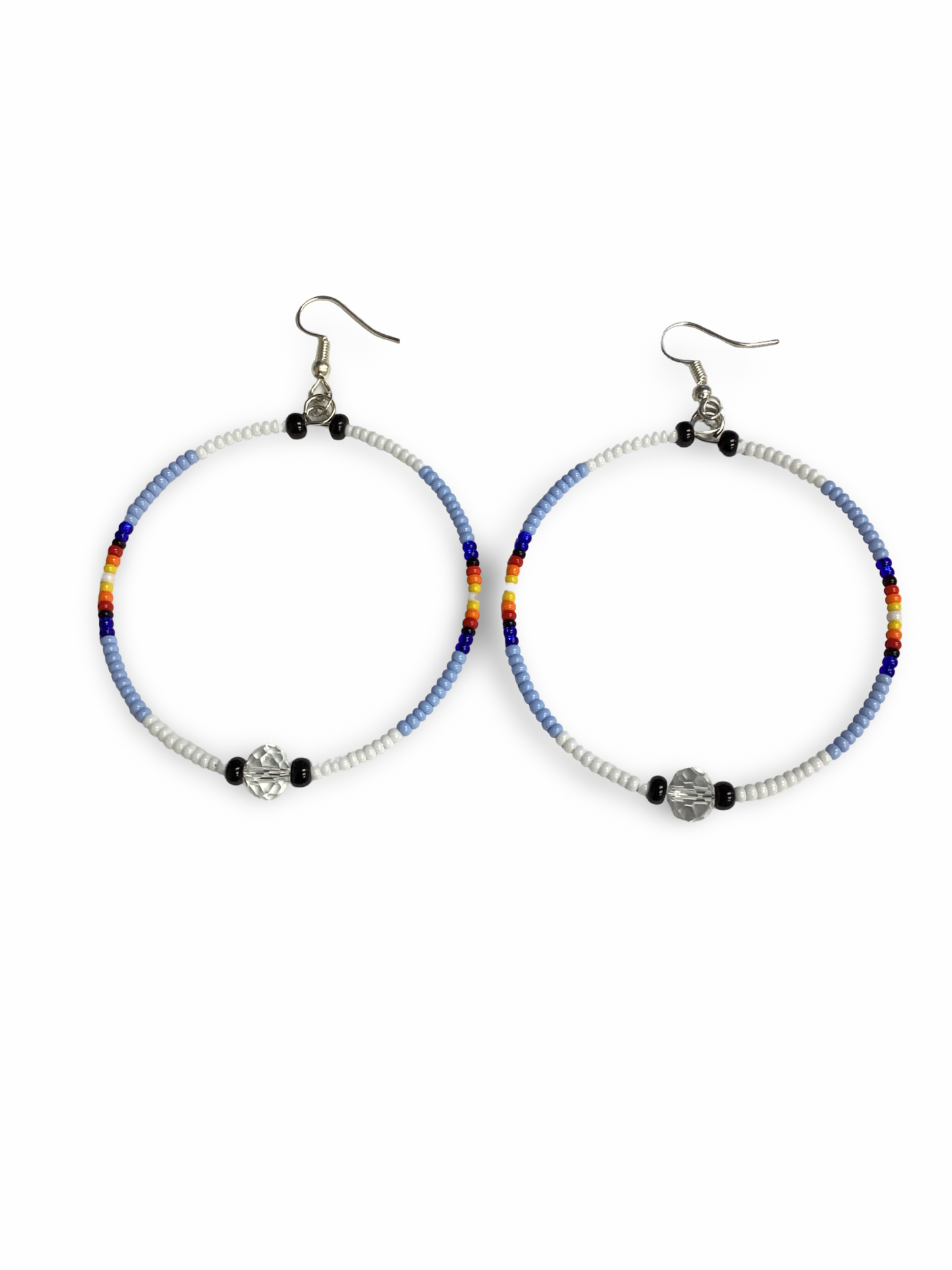 LZ Beaded Hoop Earrings