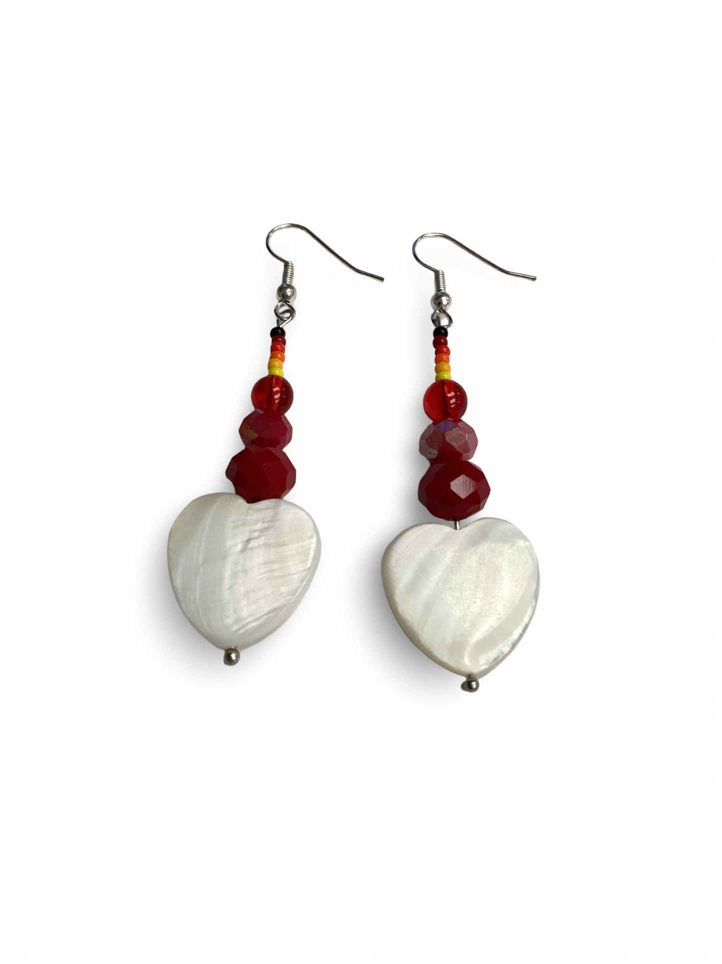 RBE Nacre Heart Earrings