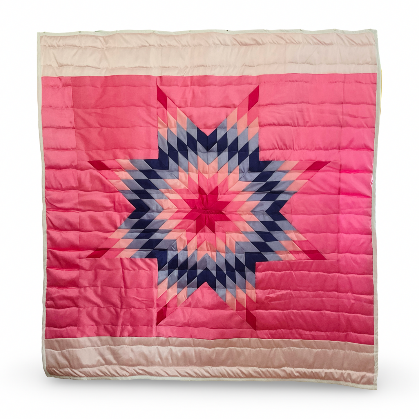 JBE Purple Cotton Candy Queen Satin Star Quilt