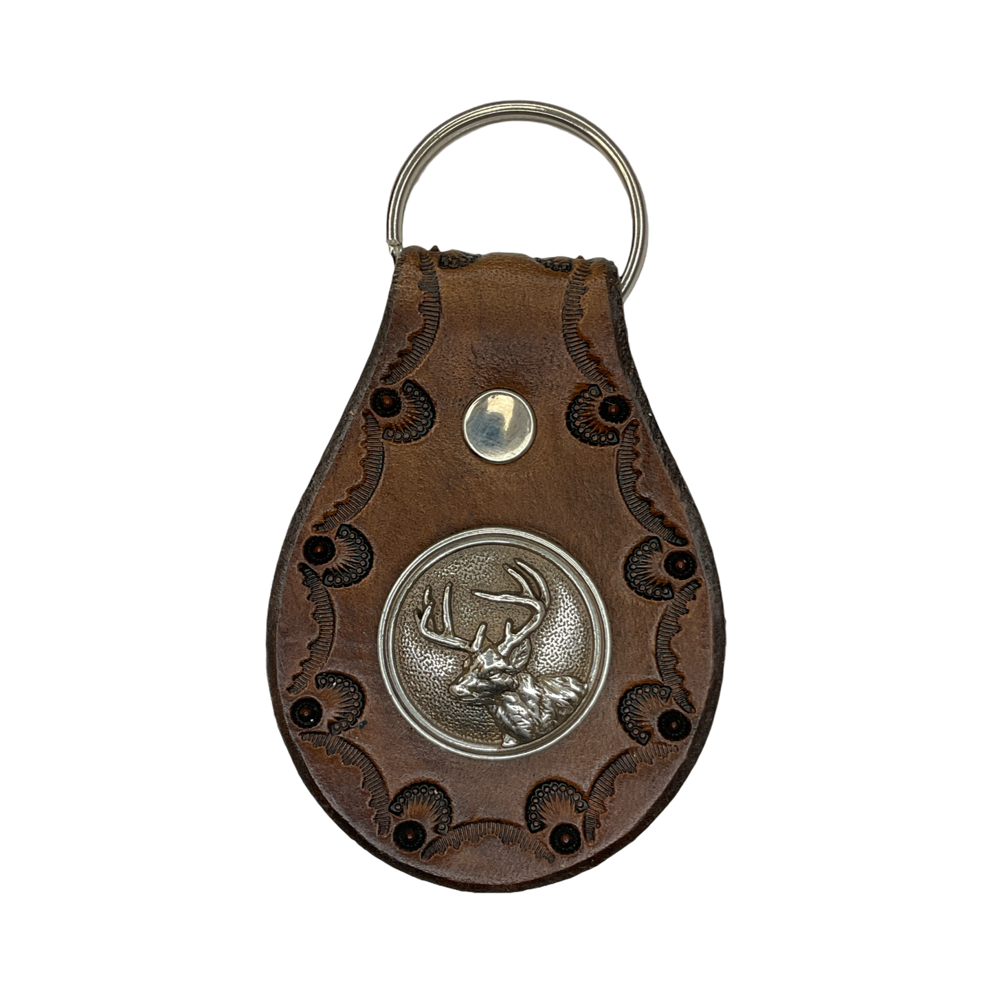 TEB Stamp Leather w/Conch Keychain