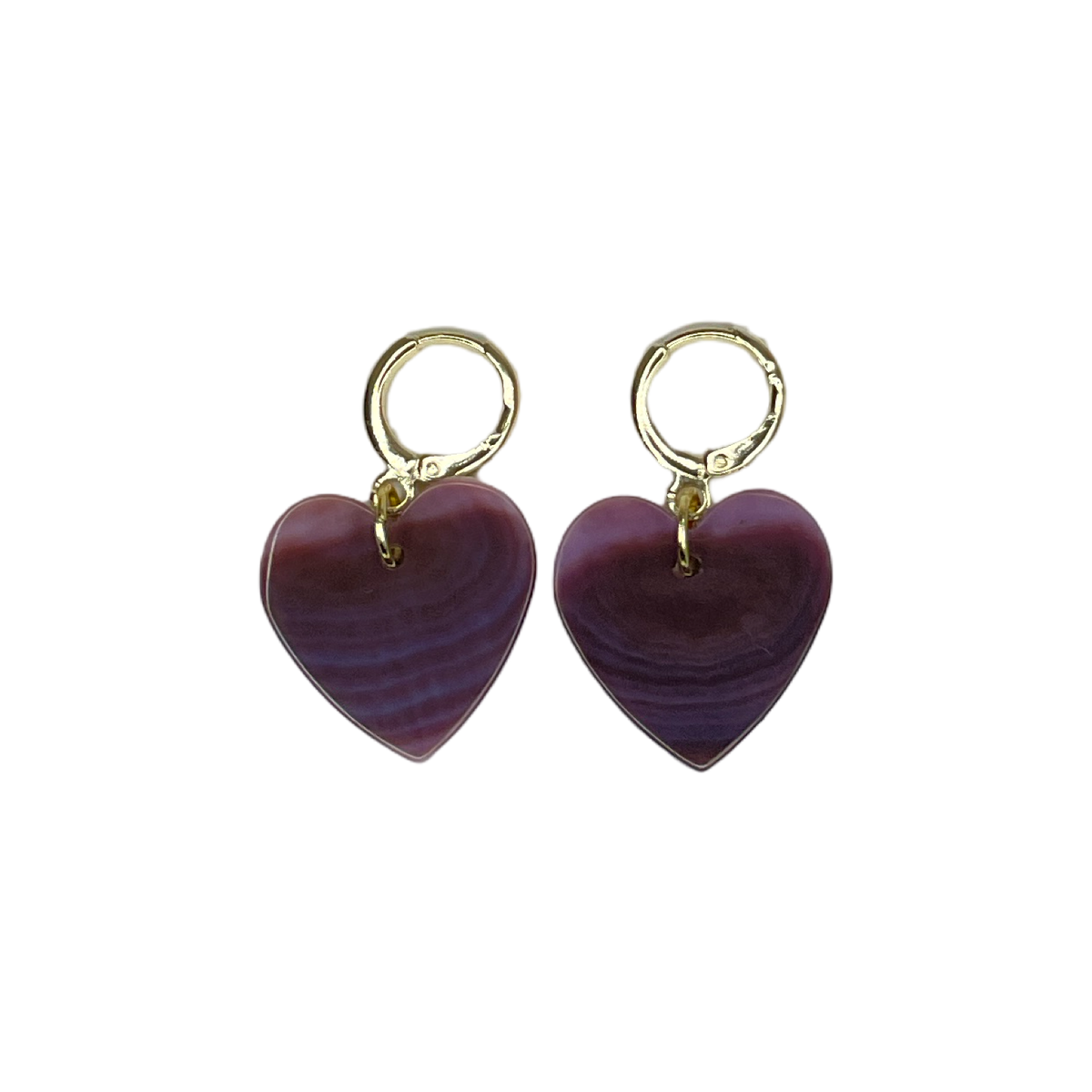 TEB Abalone Heart Earrings