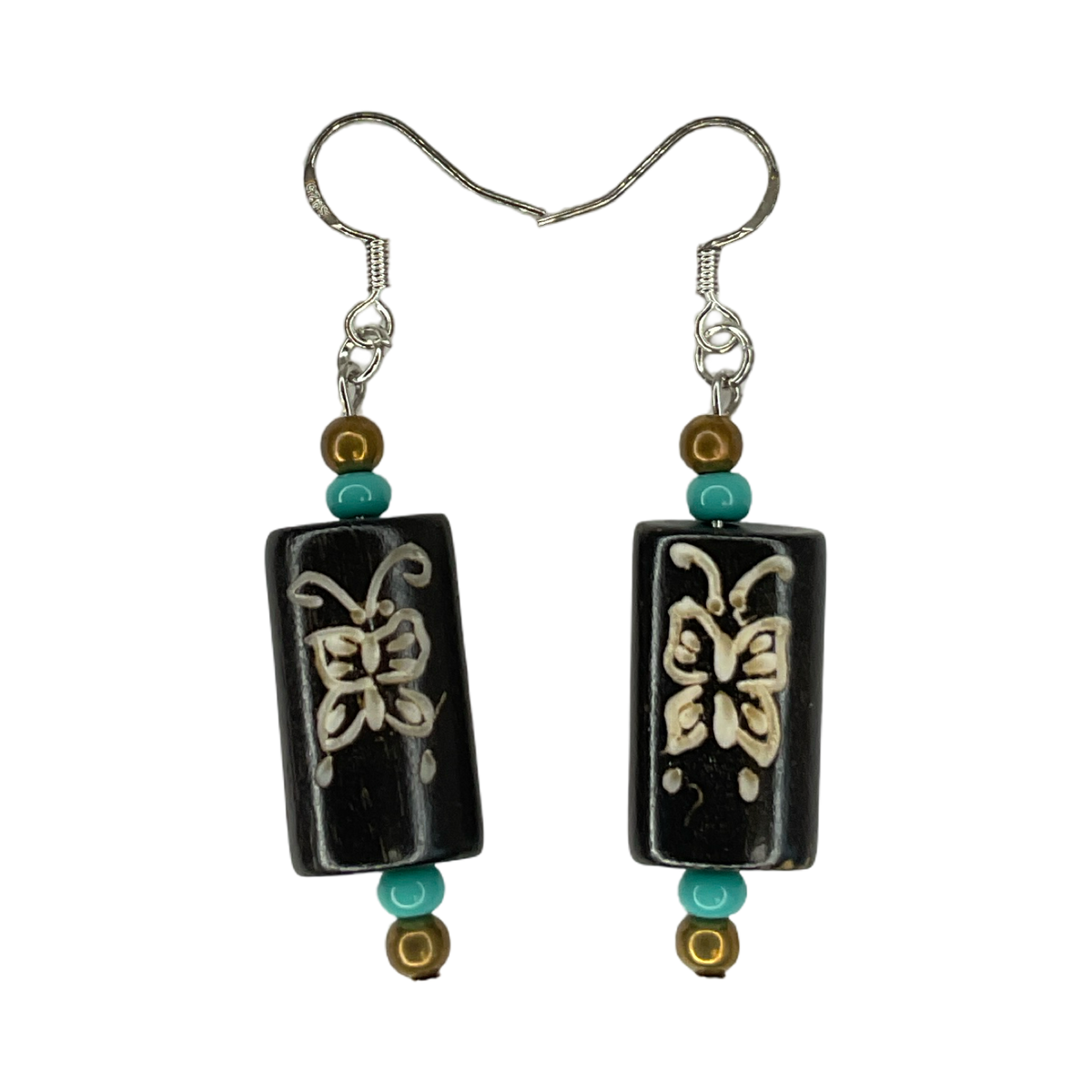 TEB Butterfly Charm Earrings