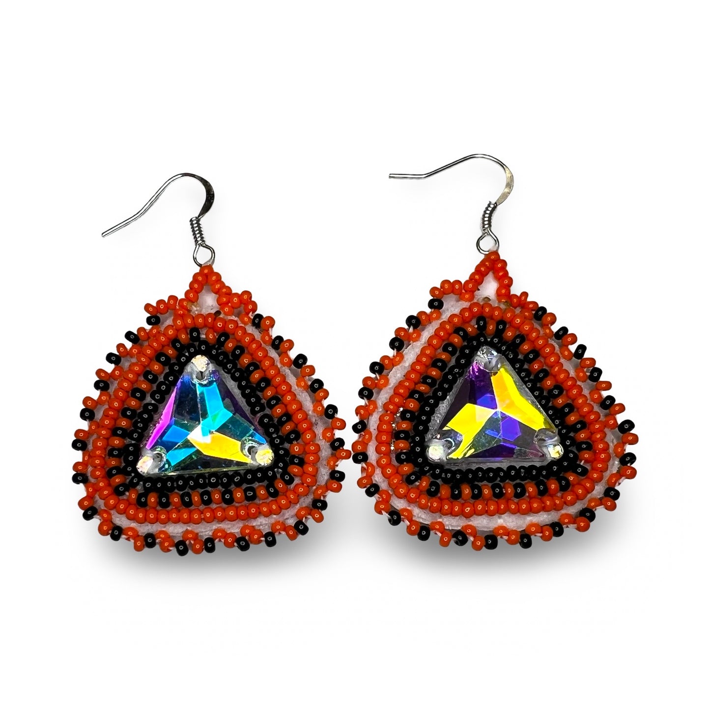 CNH Beaded Candy Corn Earrings