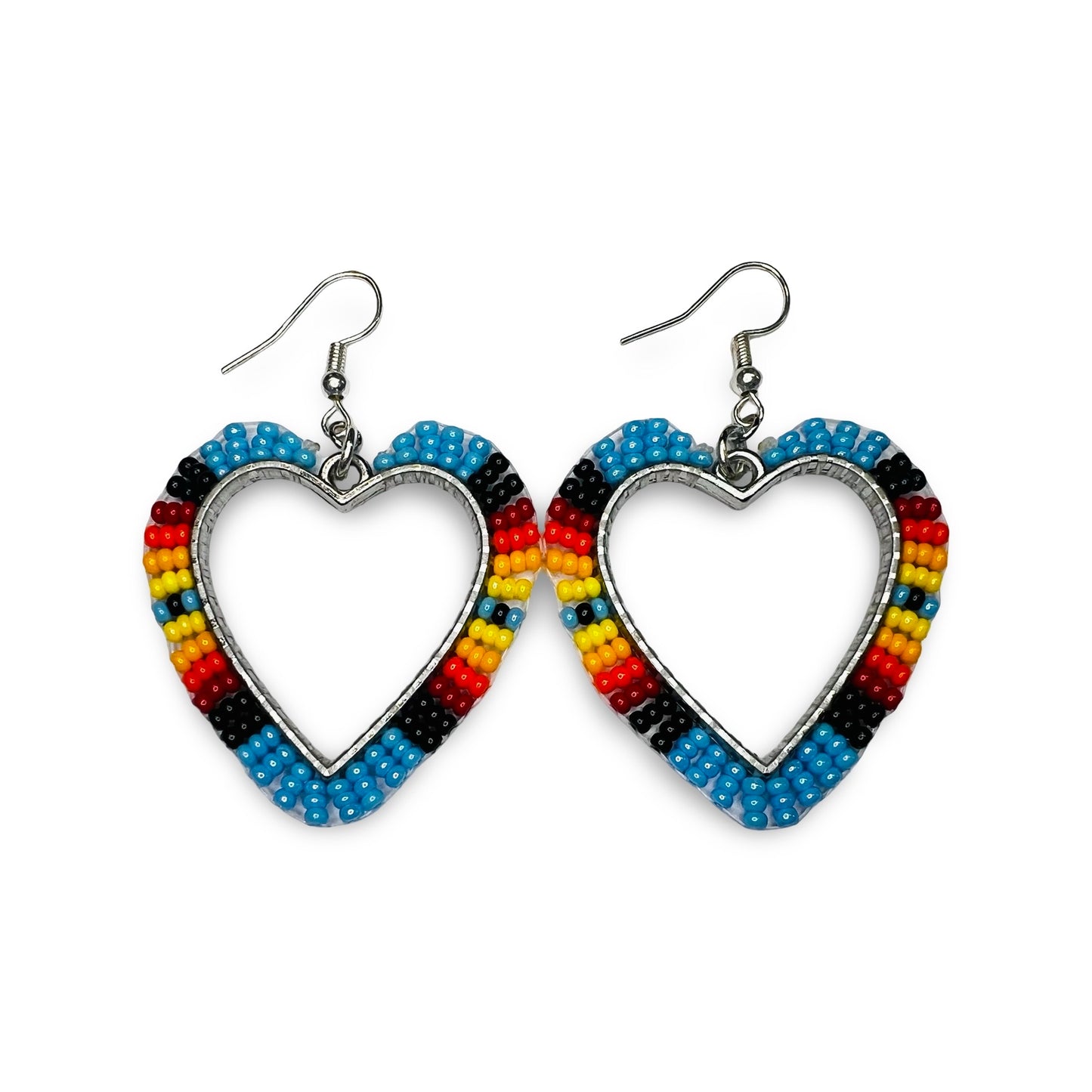 DYH Beaded Heart Earrings