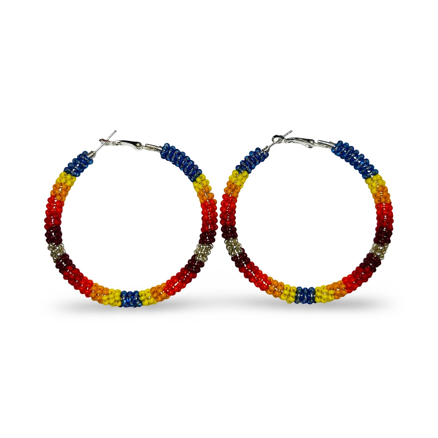 MH Beaded Hoop Earrings