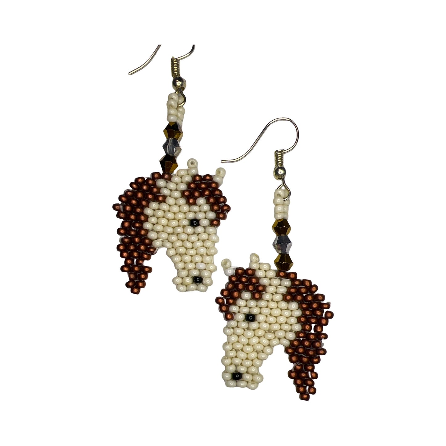 LZ Beaded Horse Earrings