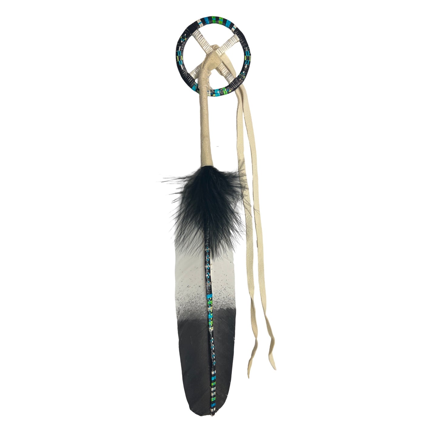 SG Quill Feather & Medicine Wheel