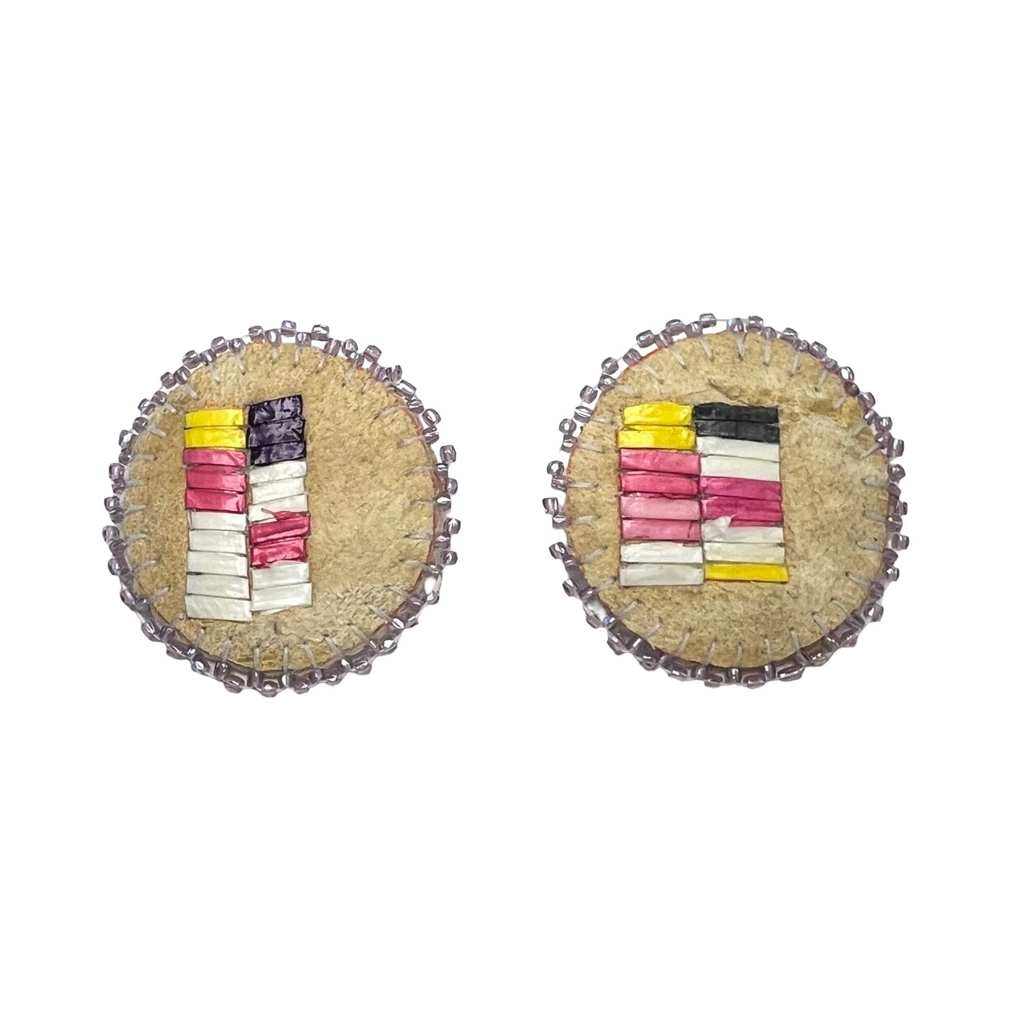 EYT Round Quill & Bead Earrings