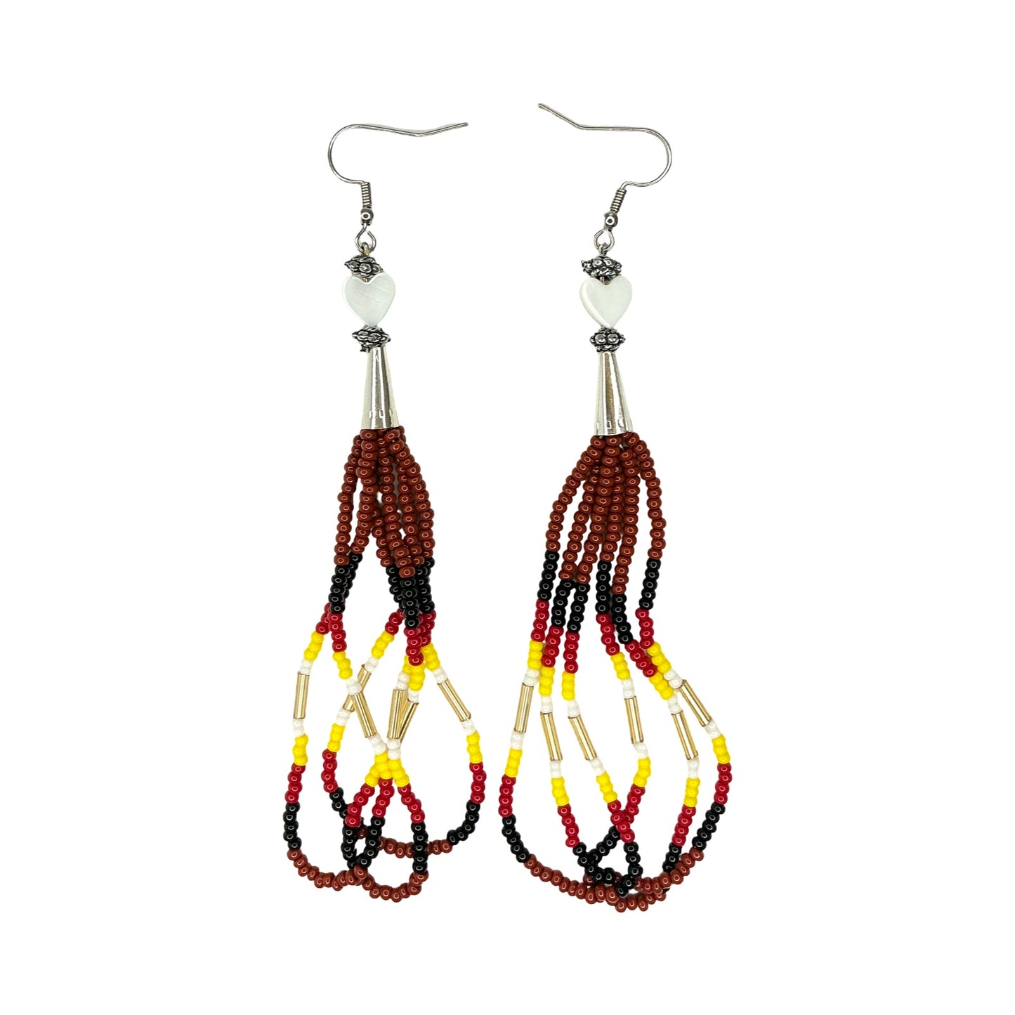 KWB Heart Bead Earrings