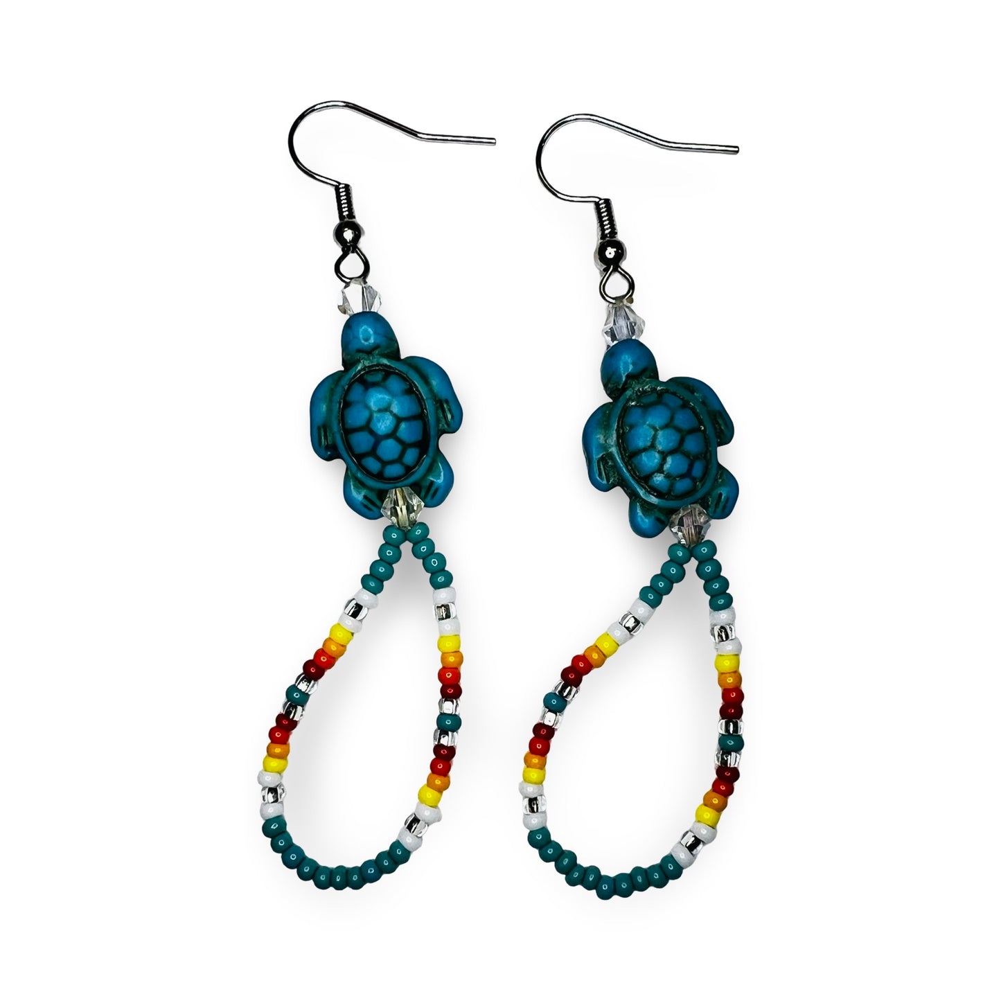 JR Beaded Turtle Earrings