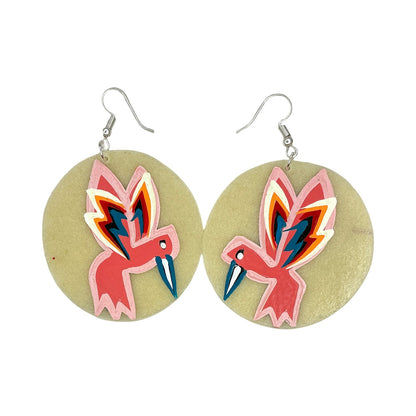 STB Hummingbird Parfleche Earrings