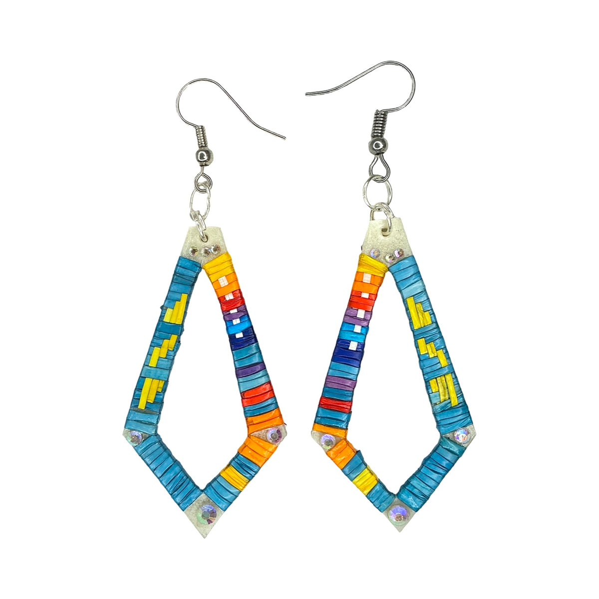 RG Long Diamond Quill Earrings