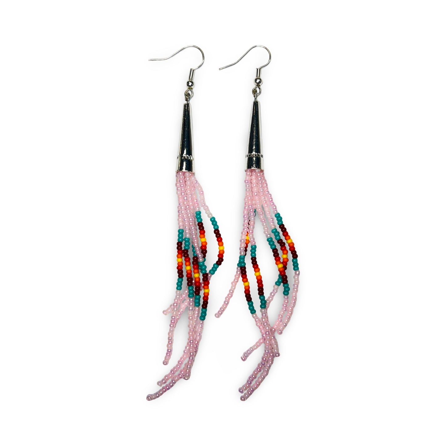 SHMH Beaded Fringe Earrings