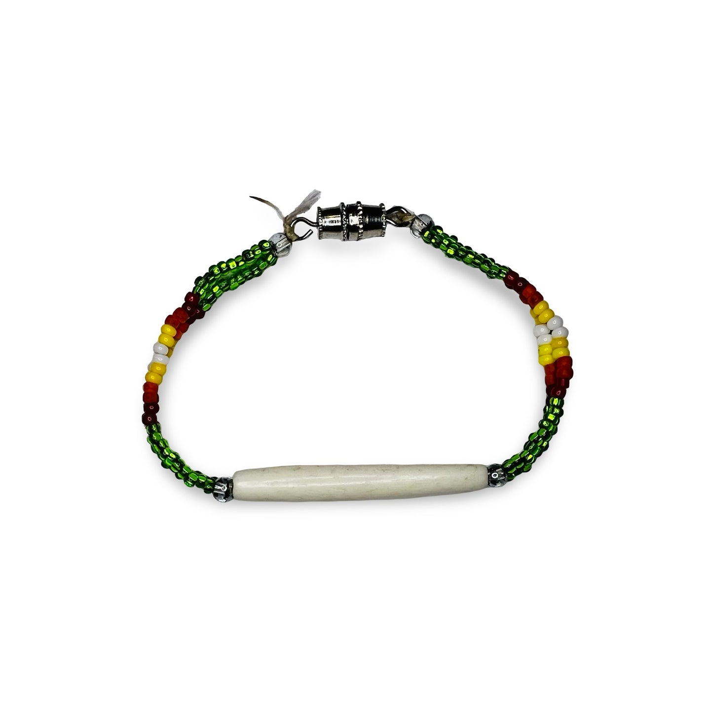 JR Green Bead Bracelet