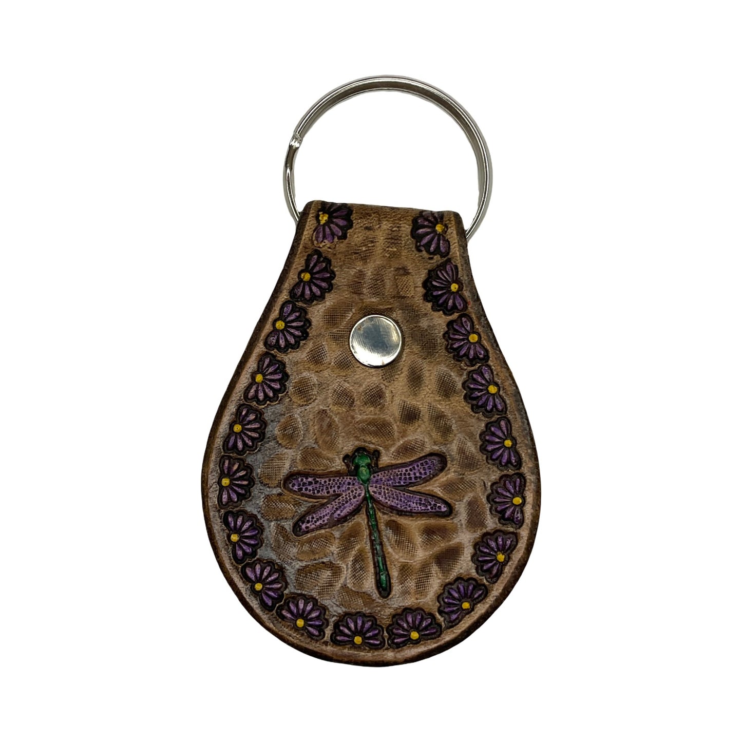 TEB Stamp Leather Keychain