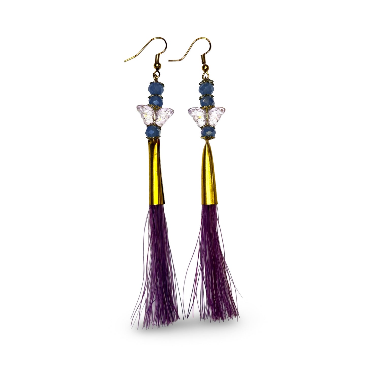 SG Gem & Horse Hair Earrings