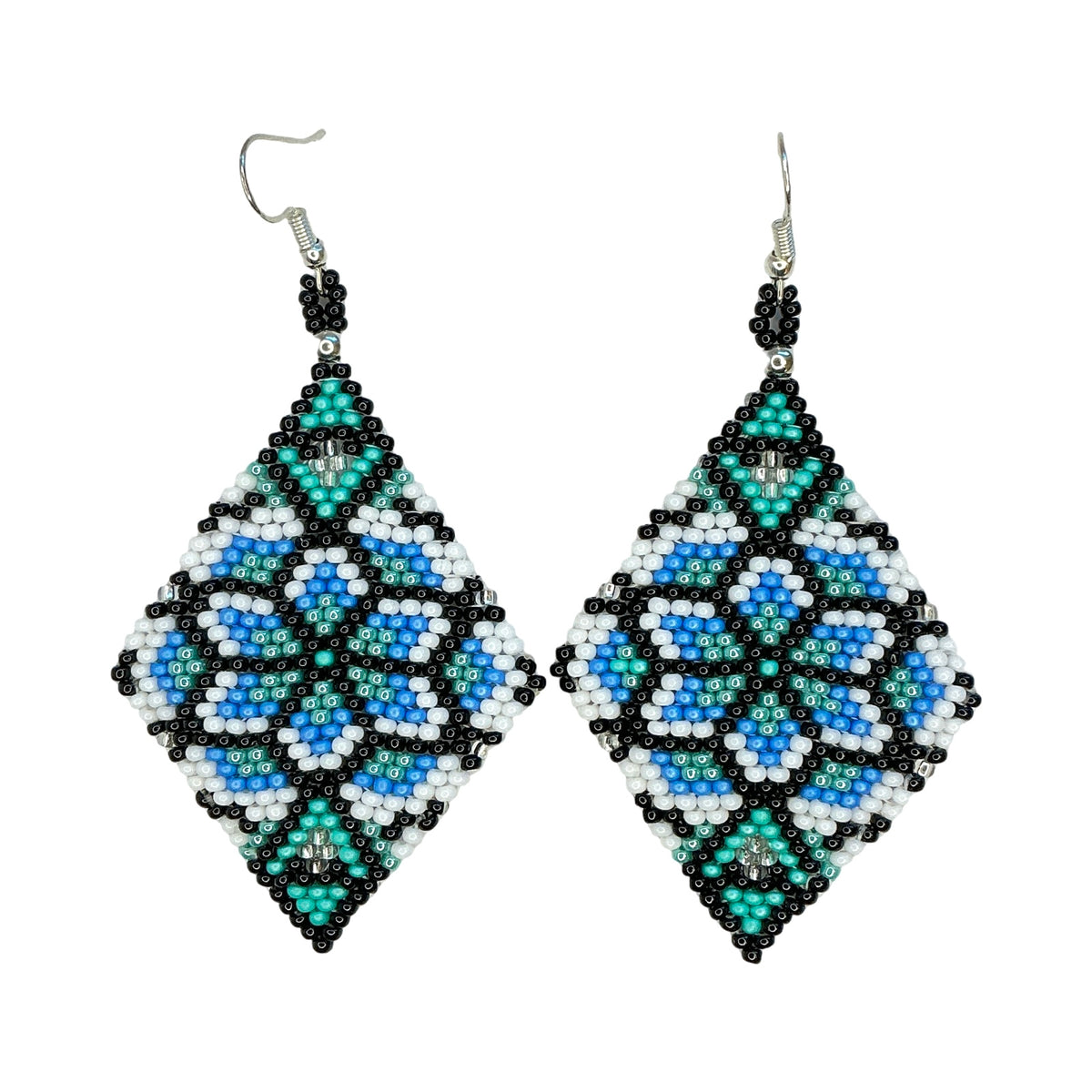 LZ Peyote Stitch Floral Earrings