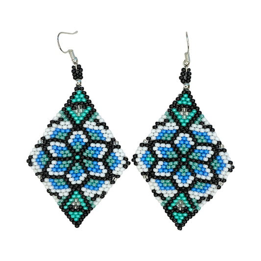 LZ Peyote Stitch Floral Earrings