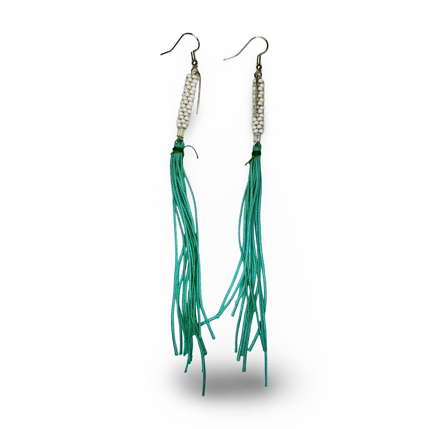 TB Beaded w/ Tassel Earrings