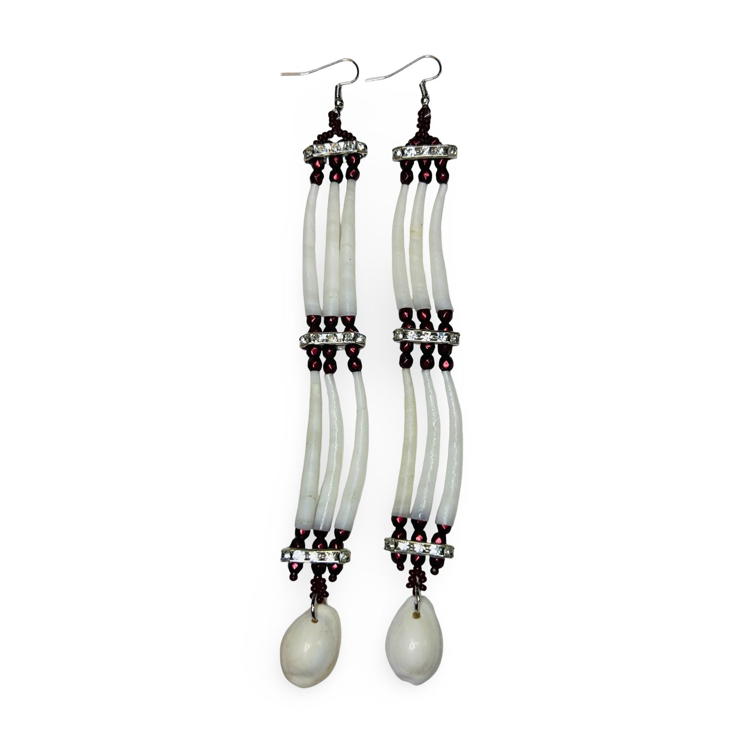 IREH Dentalium & Drop Earrings