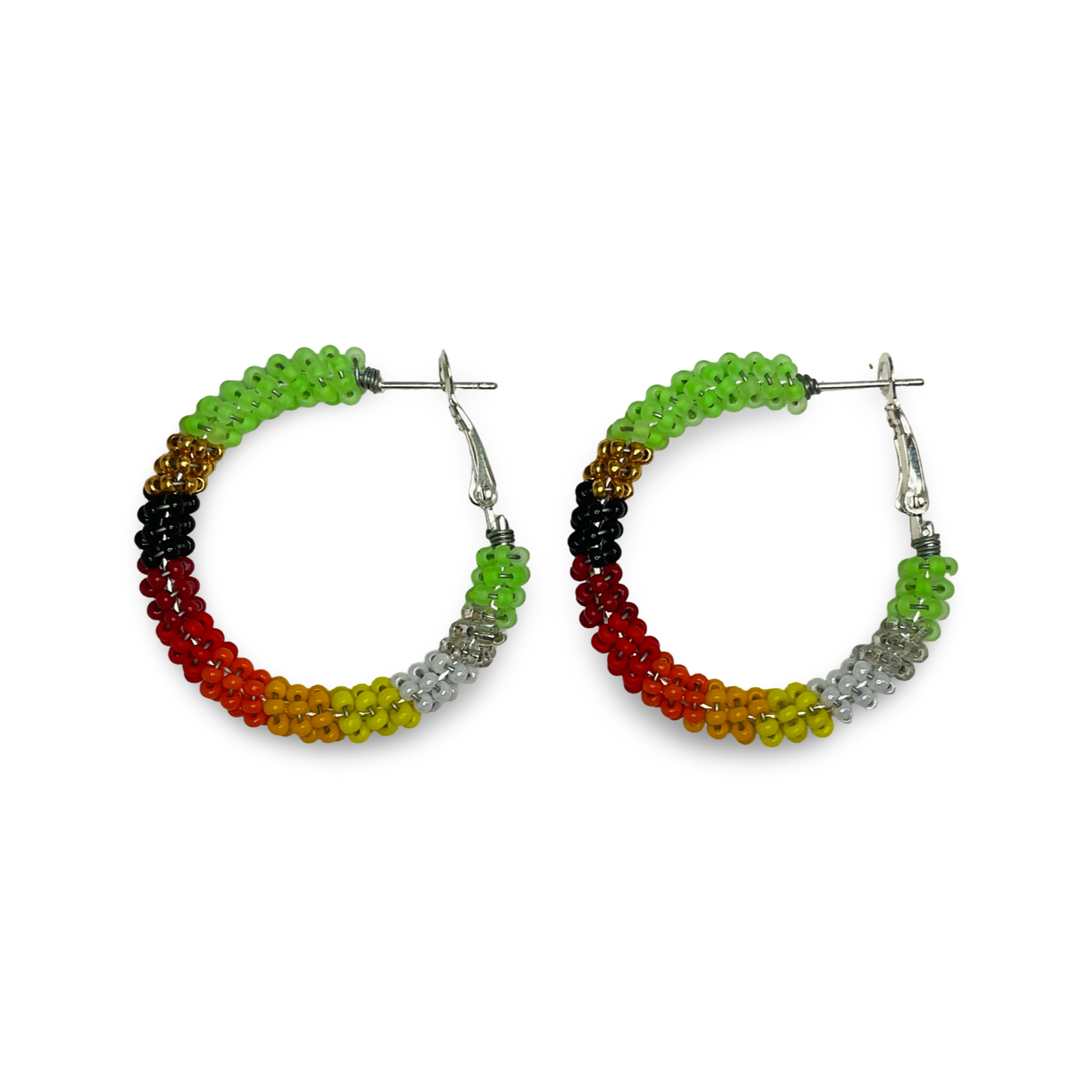 BEC Beaded Hoop Earrings