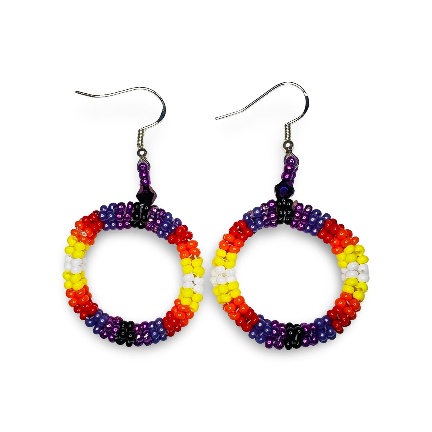 LZ Beaded Circle Earrings