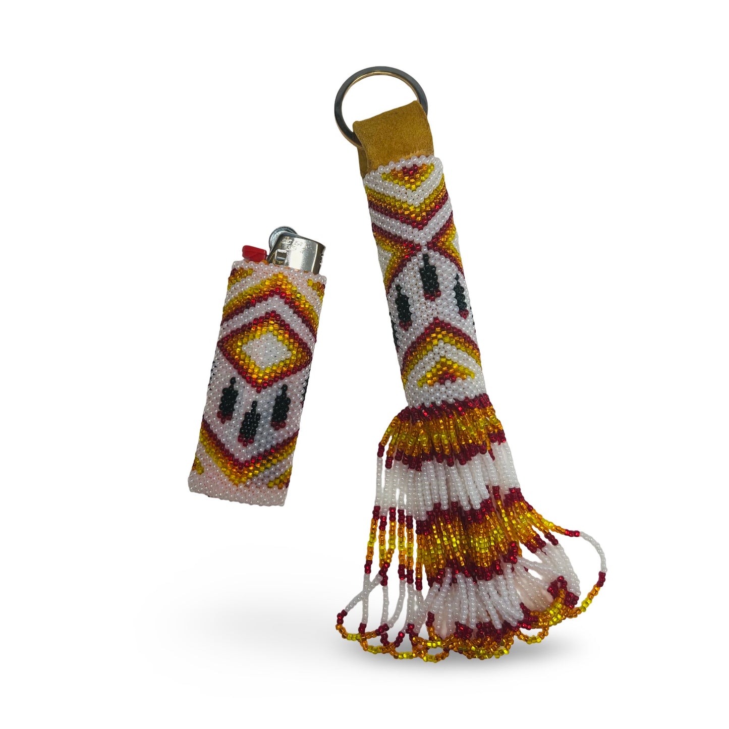 BJE Beaded Keychain & Lighter Set