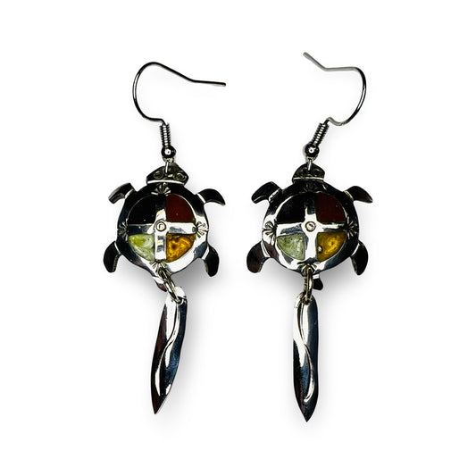 RSB Turtle Medicine Wheel Earrings