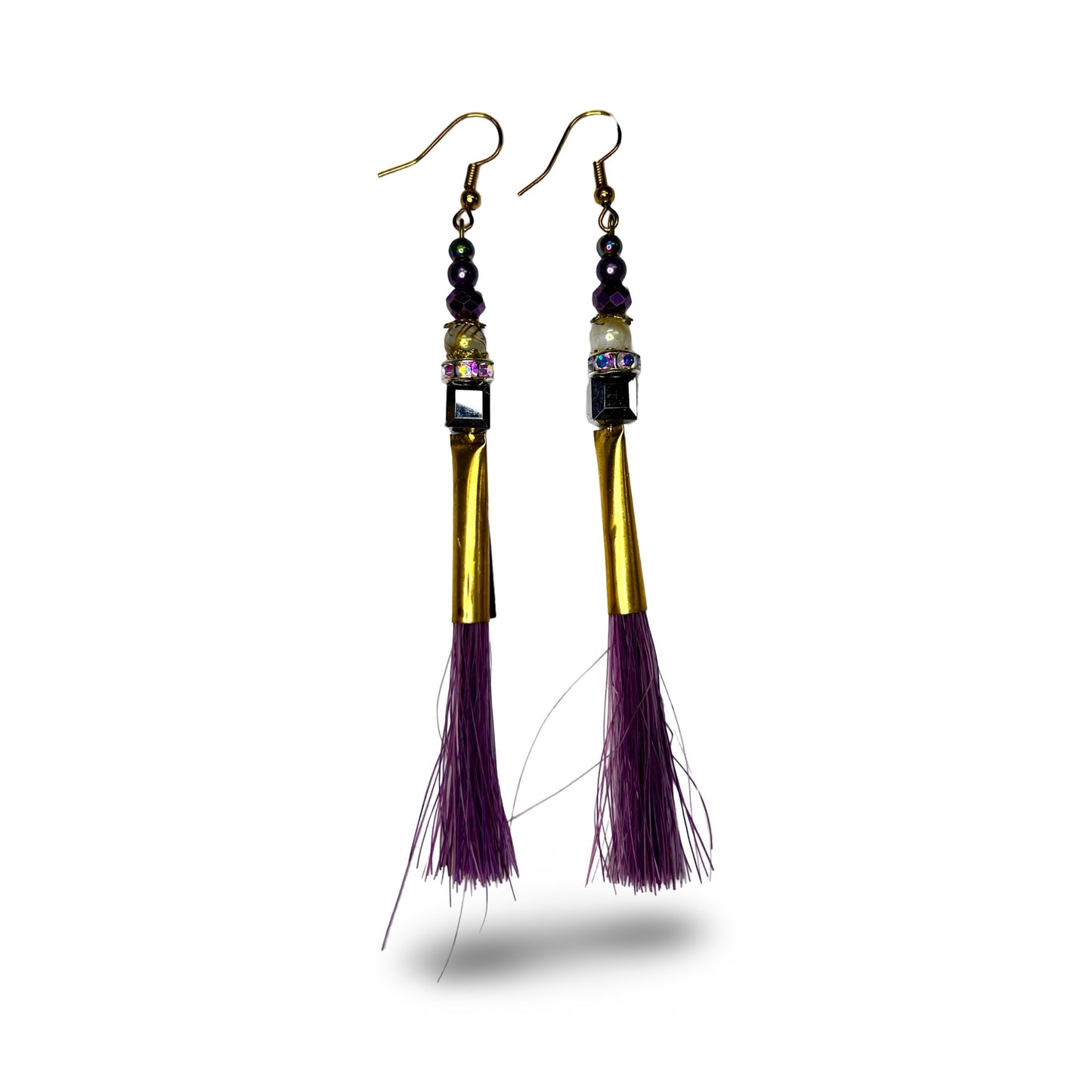 SG Gem & Horse Hair Earrings