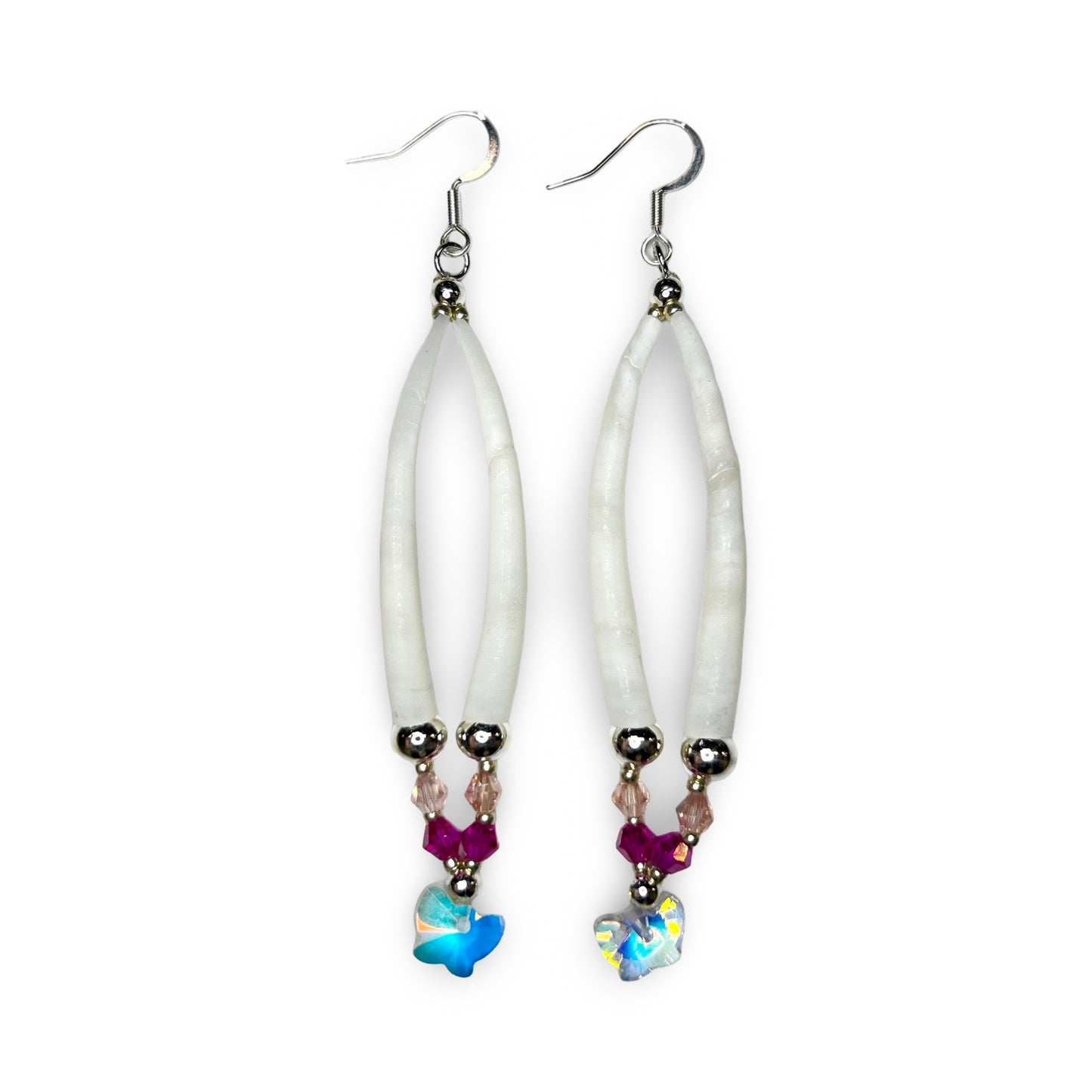 MH Single Dentalium Earrings